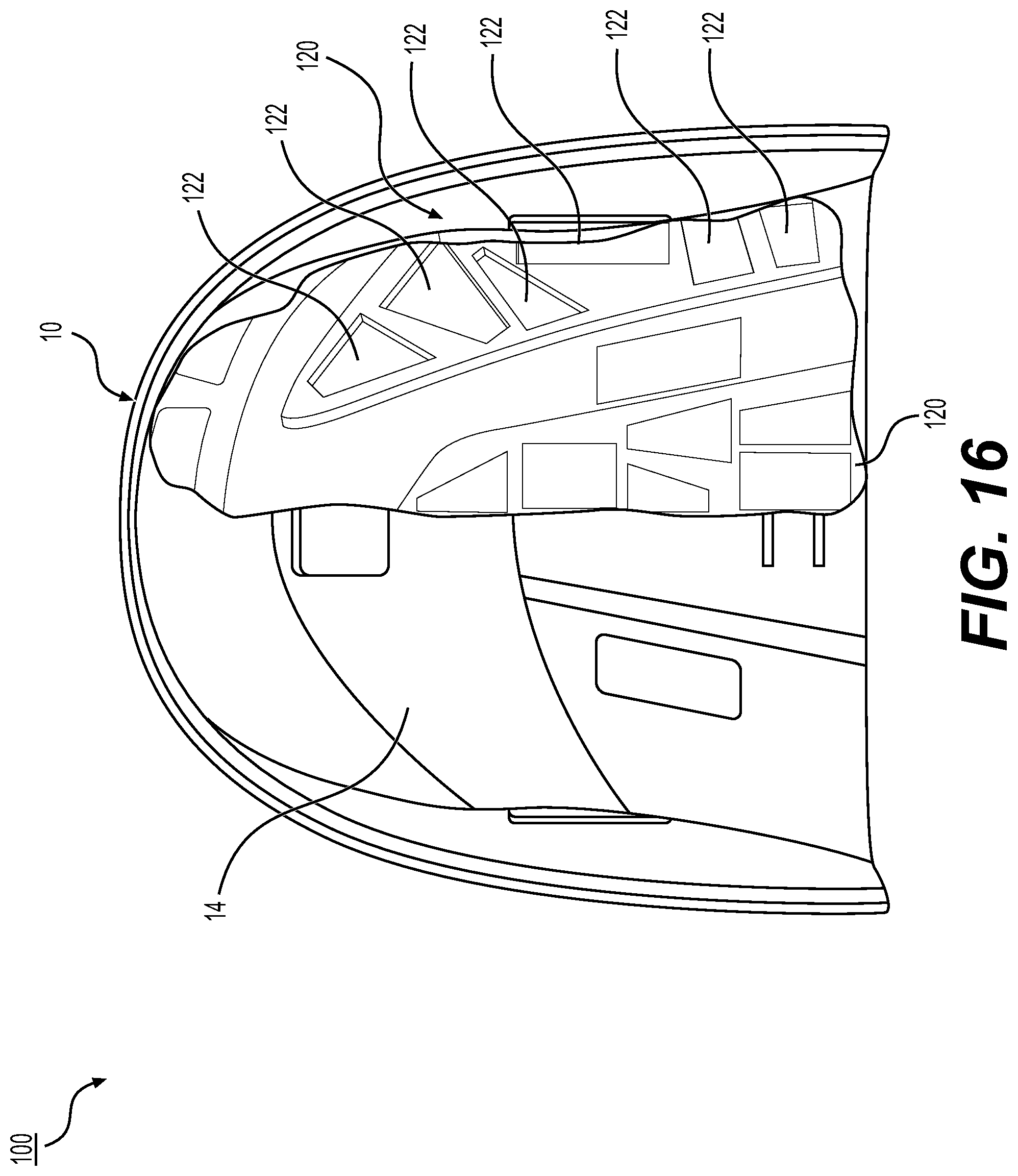 Patent US12302975 Figure 14 – Protective headgear