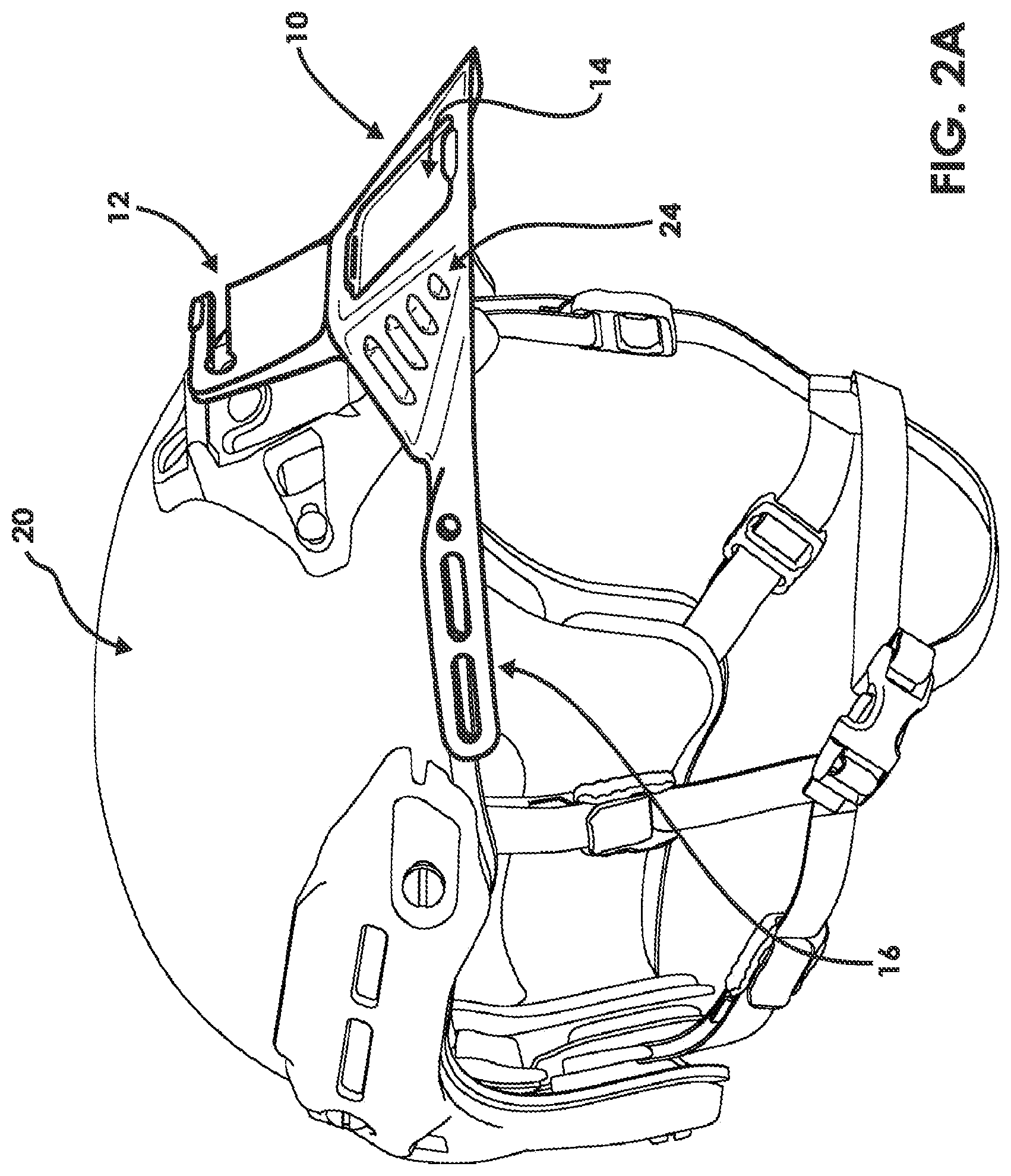 Patent US12302976 Figure 3 – Removable visor for a helmet