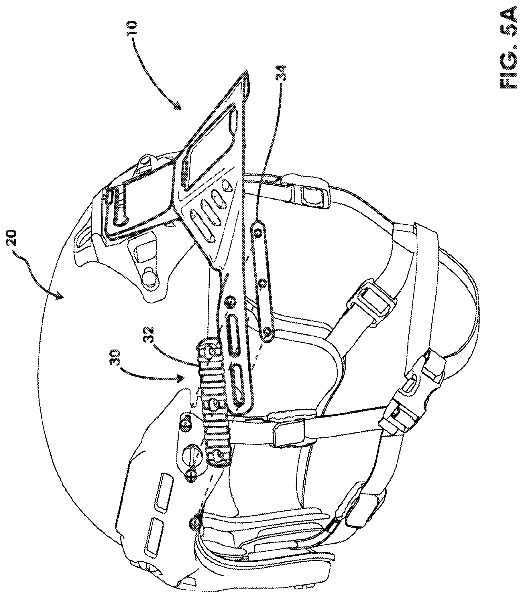 Patent US12302976 Figure 8 – Removable visor for a helmet