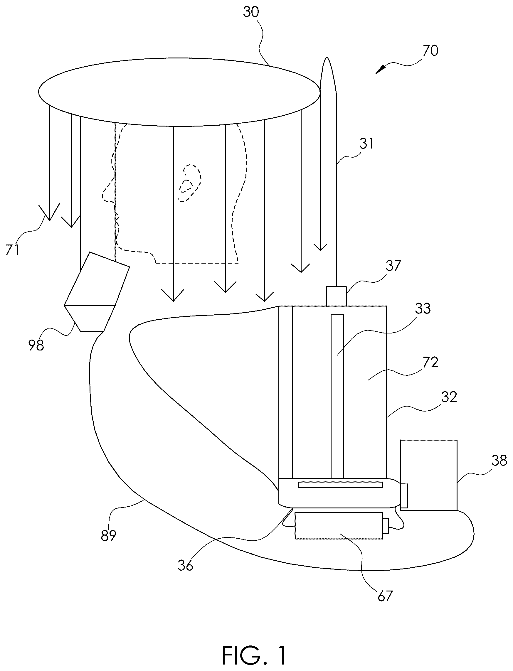 Patent US12302977 — Laminar flow purified air system — Figure 1