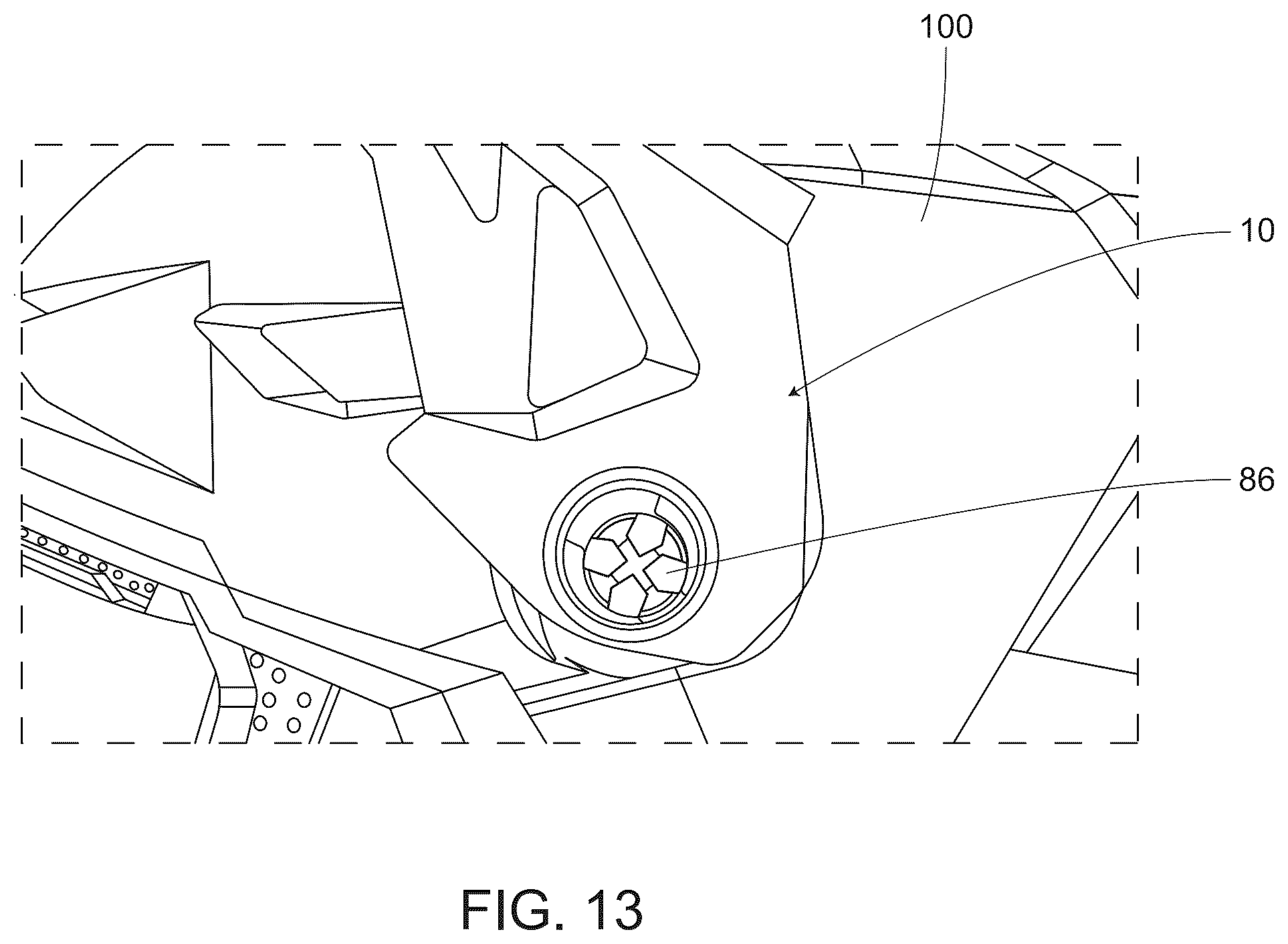 Patent US12302978 Figure 10 – Breakaway visor