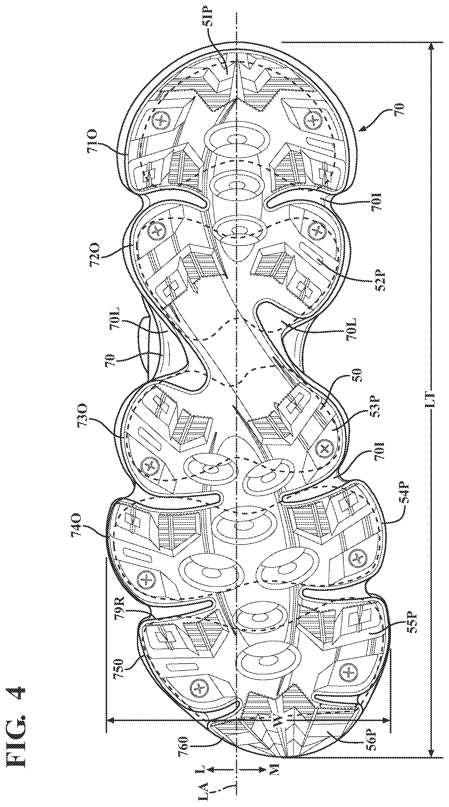 Patent US12302980 Figure 4 – Footwear sole and related method of use
