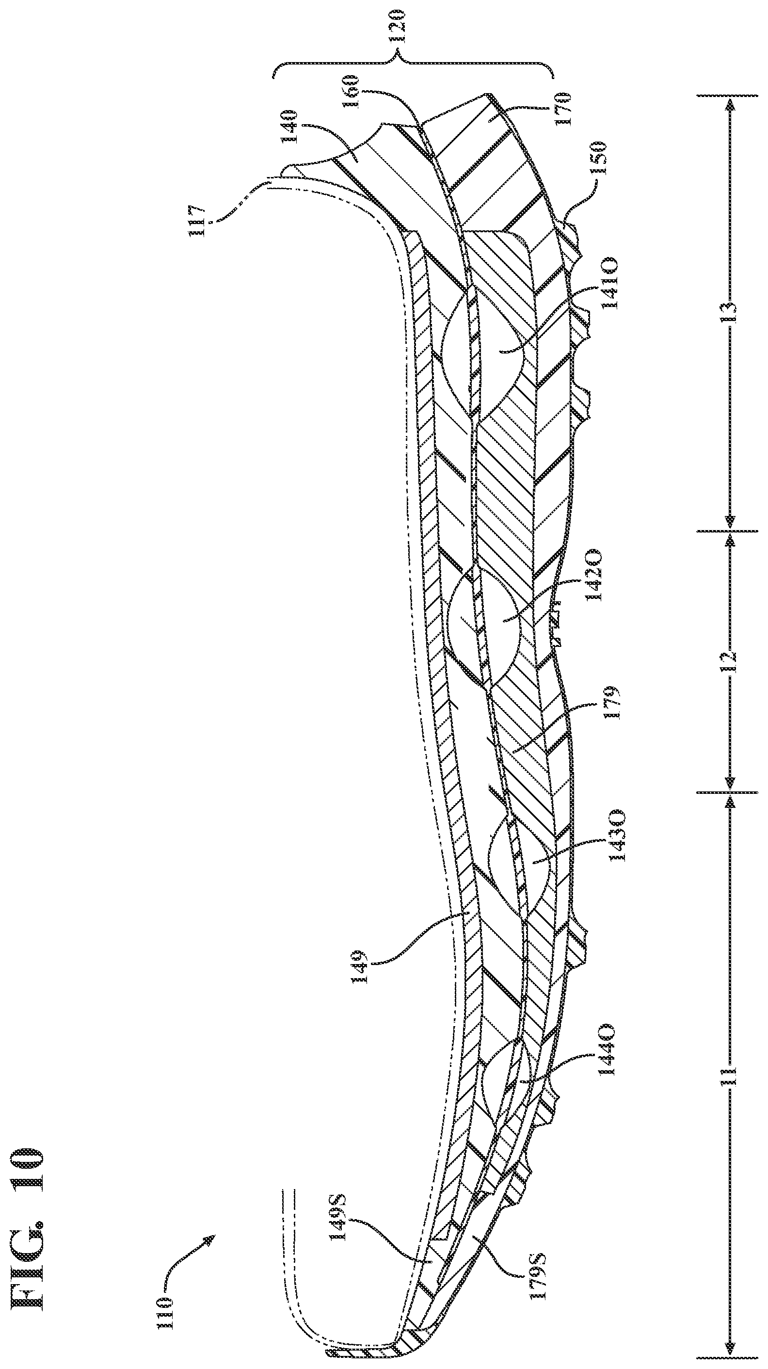 Patent US12302980 Figure 10 – Footwear sole and related method of use
