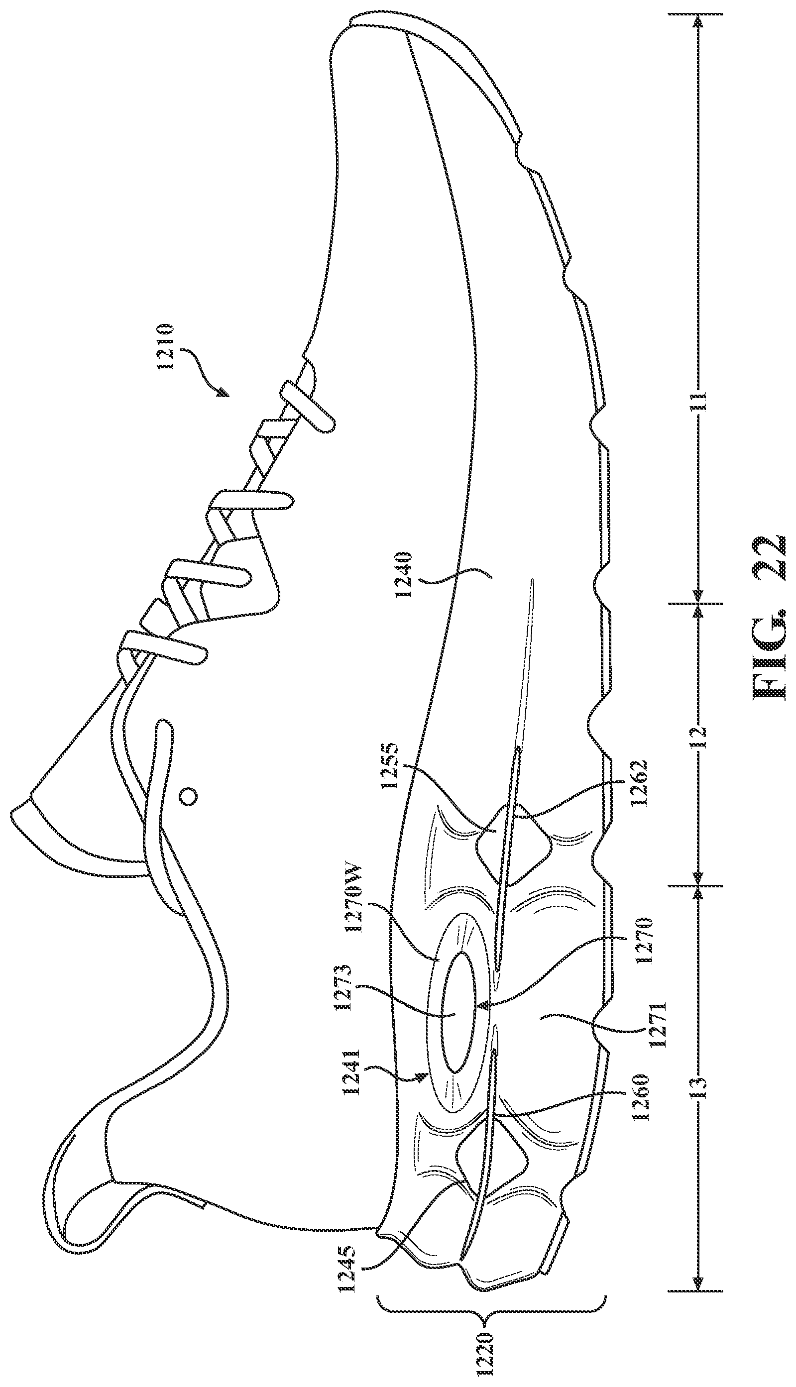 Patent US12302980 Figure 19 – Footwear sole and related method of use