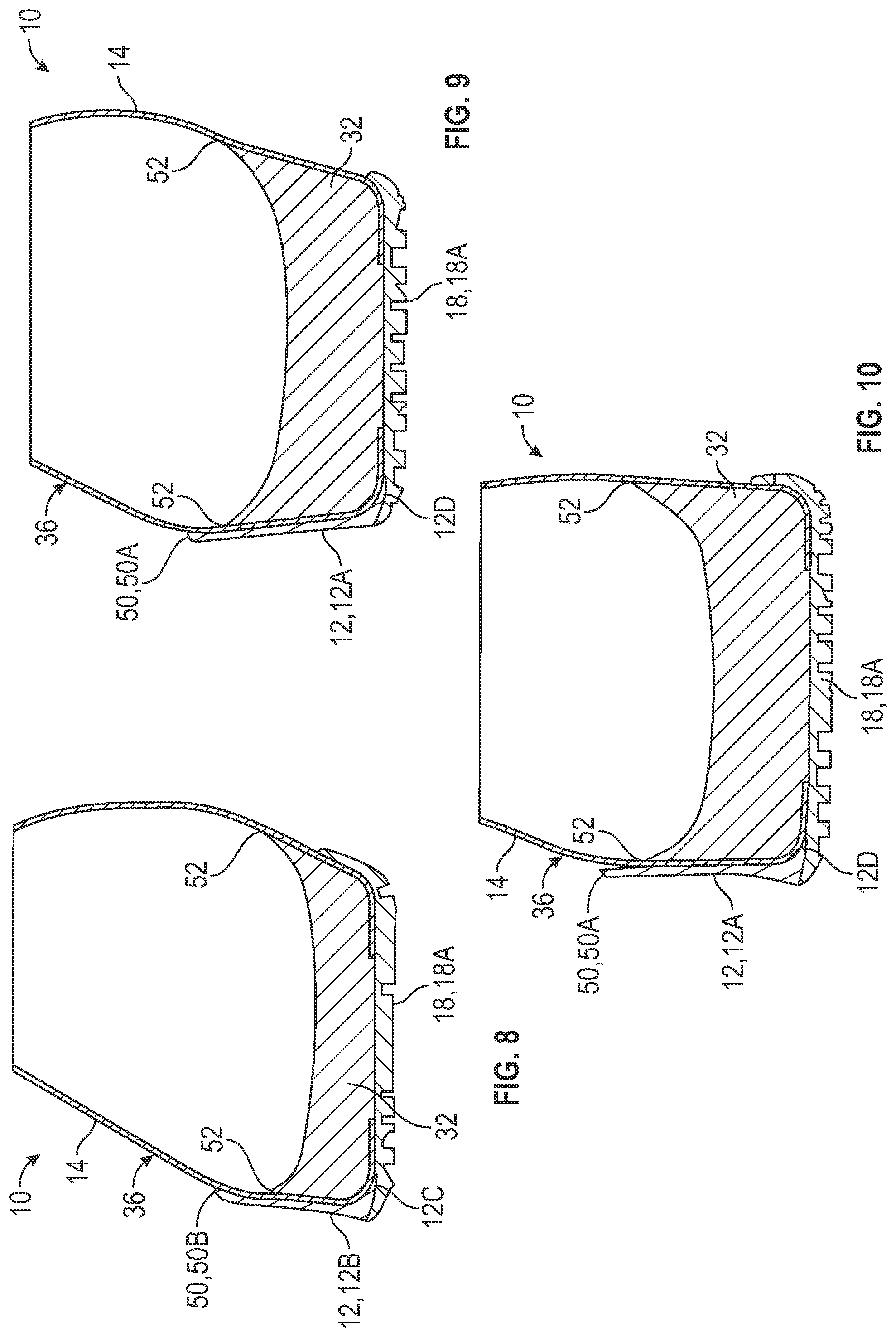 Patent US12302981 Figure 4 – Article of footwear having a rand