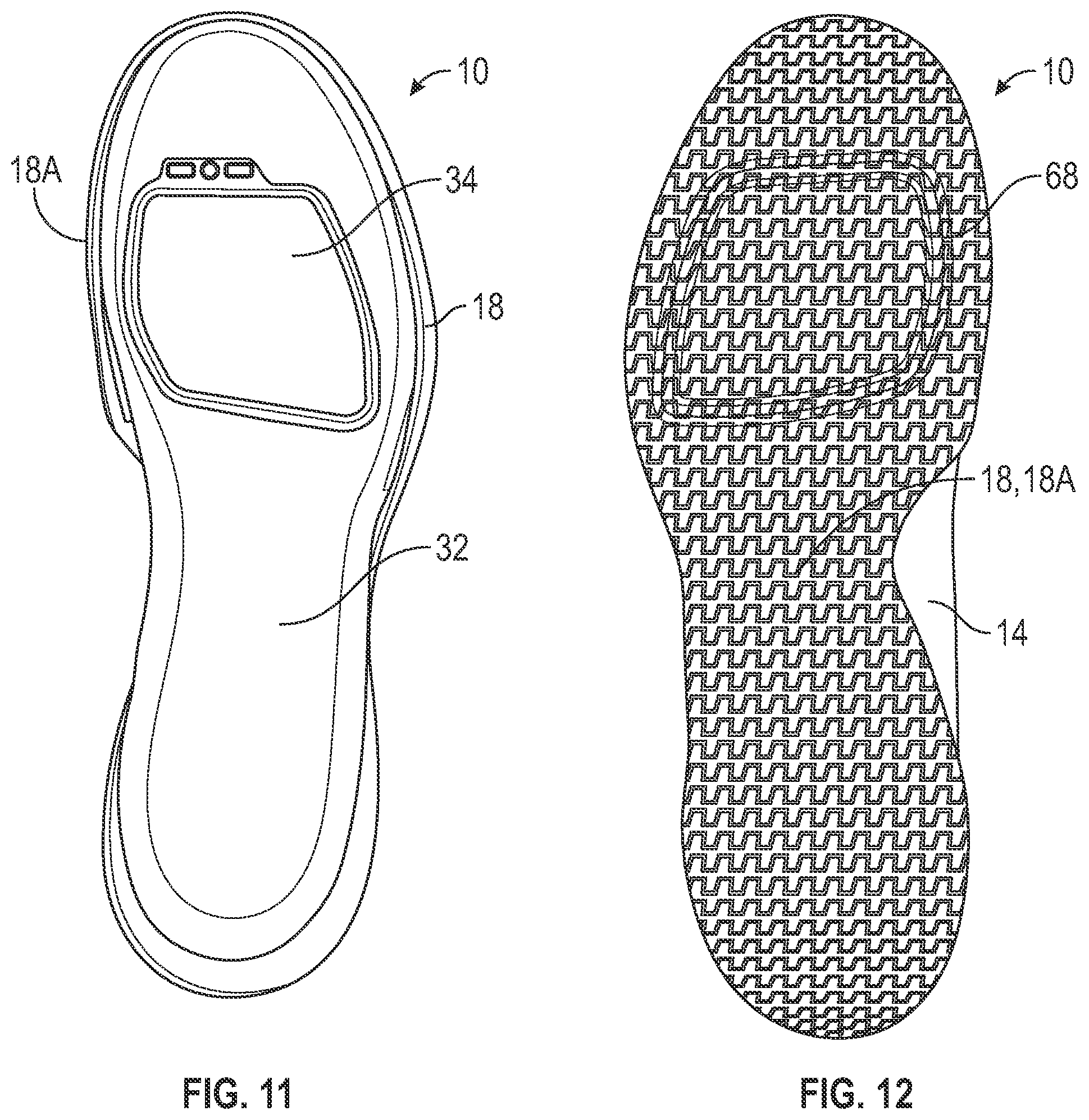 Patent US12302981 Figure 5 – Article of footwear having a rand