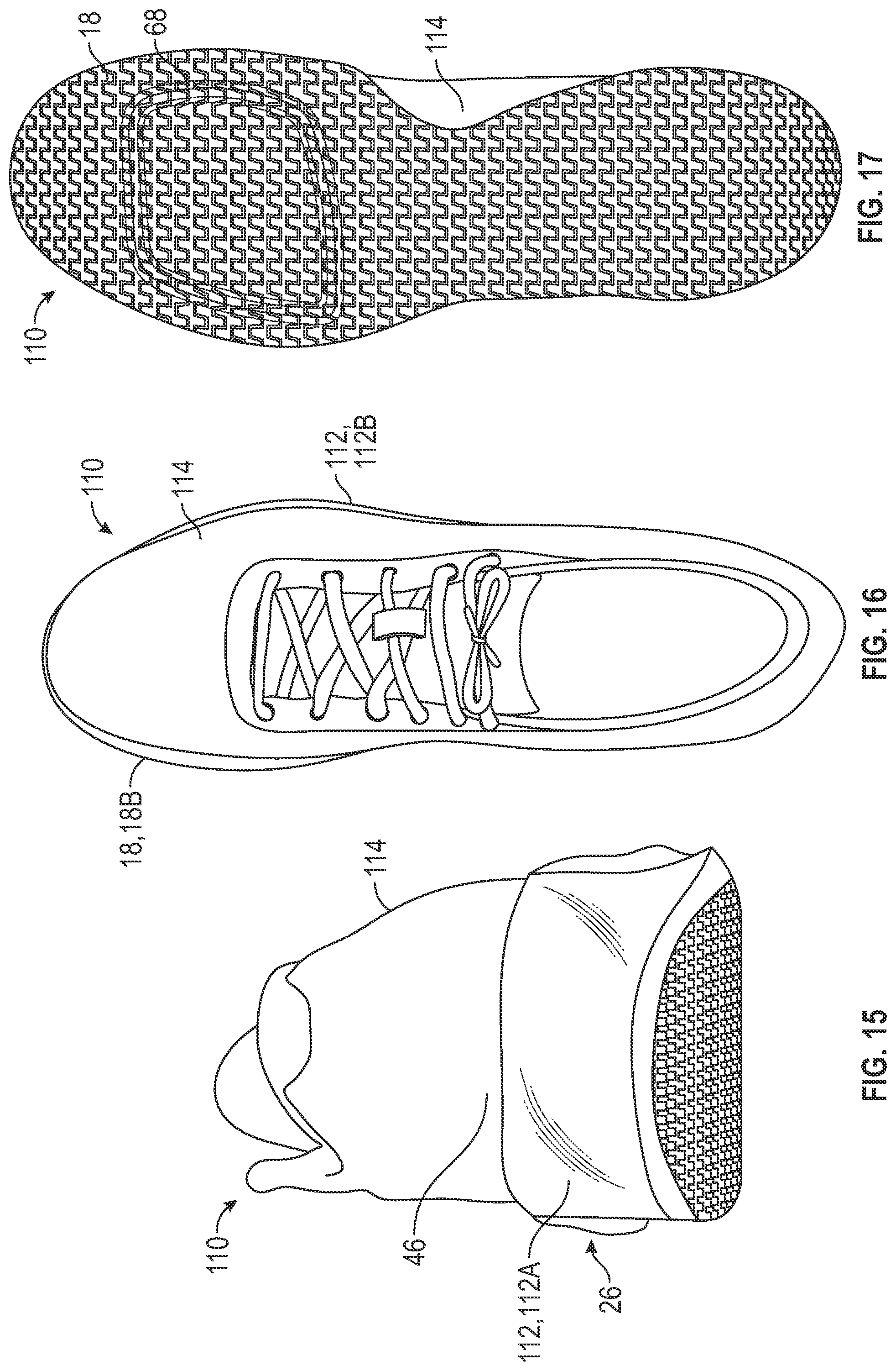 Patent US12302981 Figure 7 – Article of footwear having a rand
