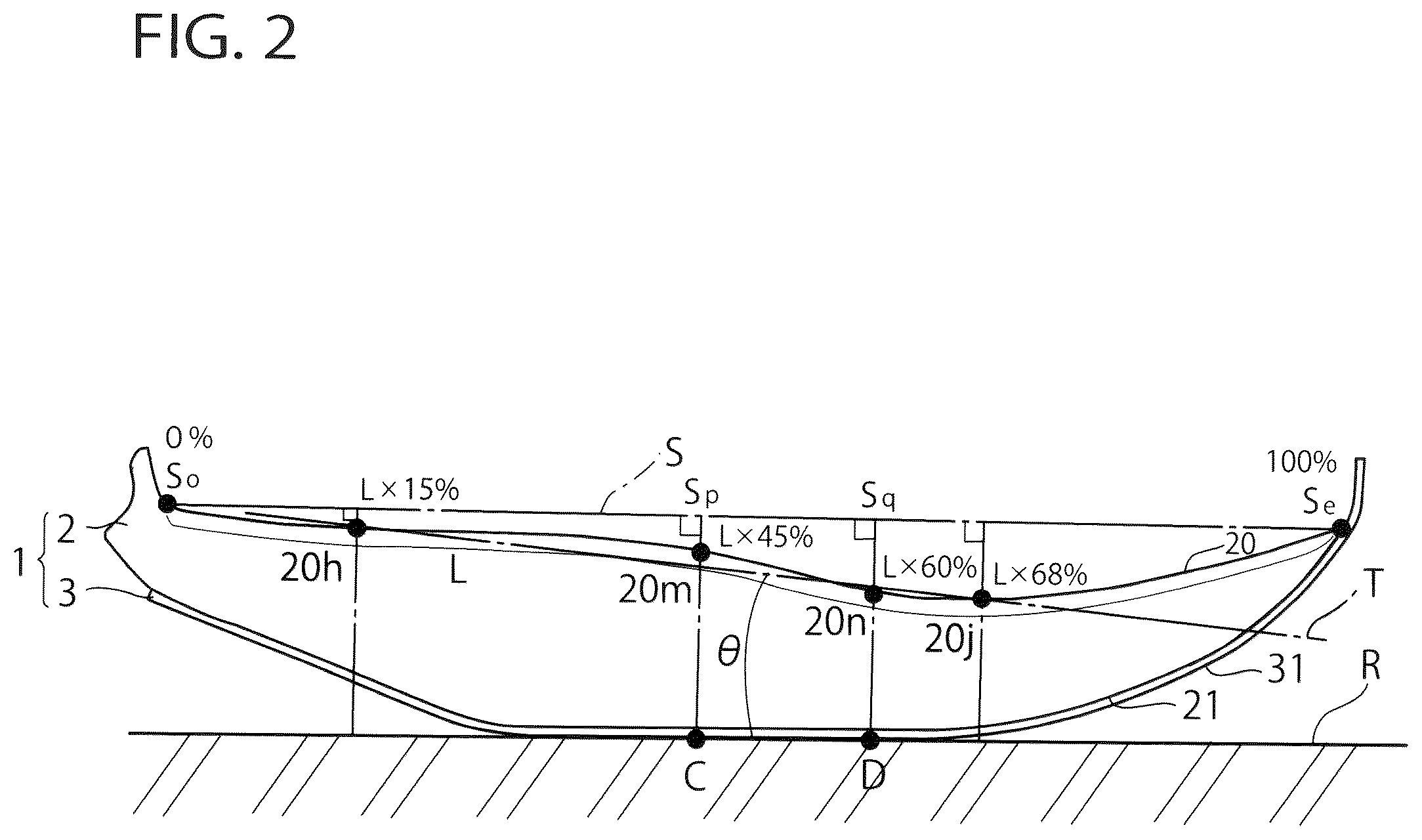 Patent US12302983 Figure 2 – Sole for a shoe