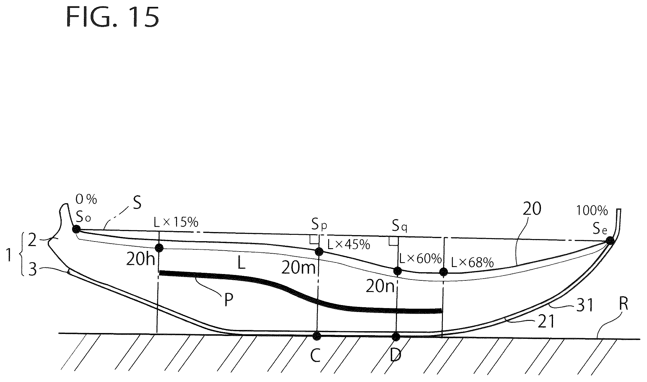 Patent US12302983 Figure 15 – Sole for a shoe