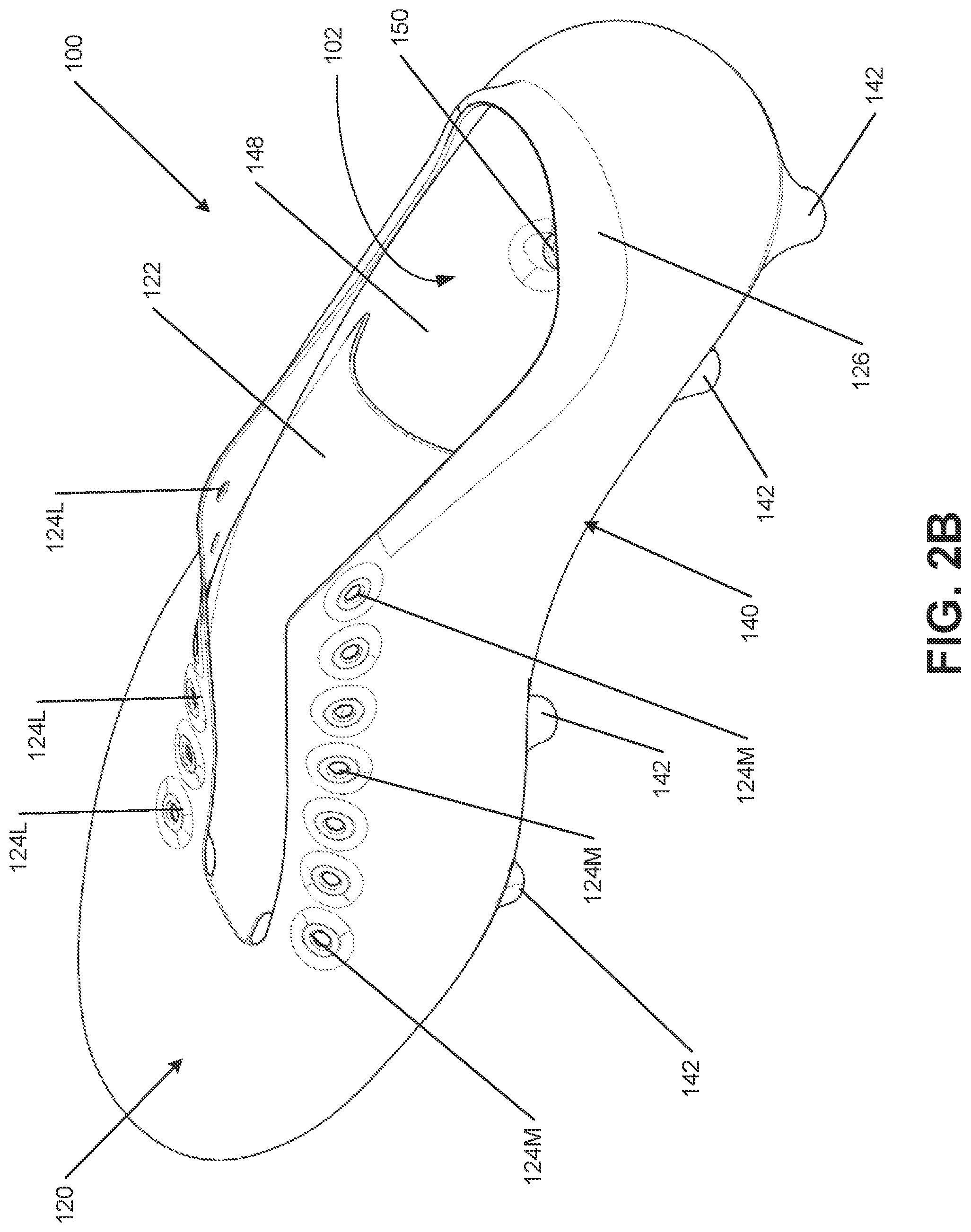 Patent US12302986 Figure 3 – Sole structures and articles of footwear having conformable heel counter structures