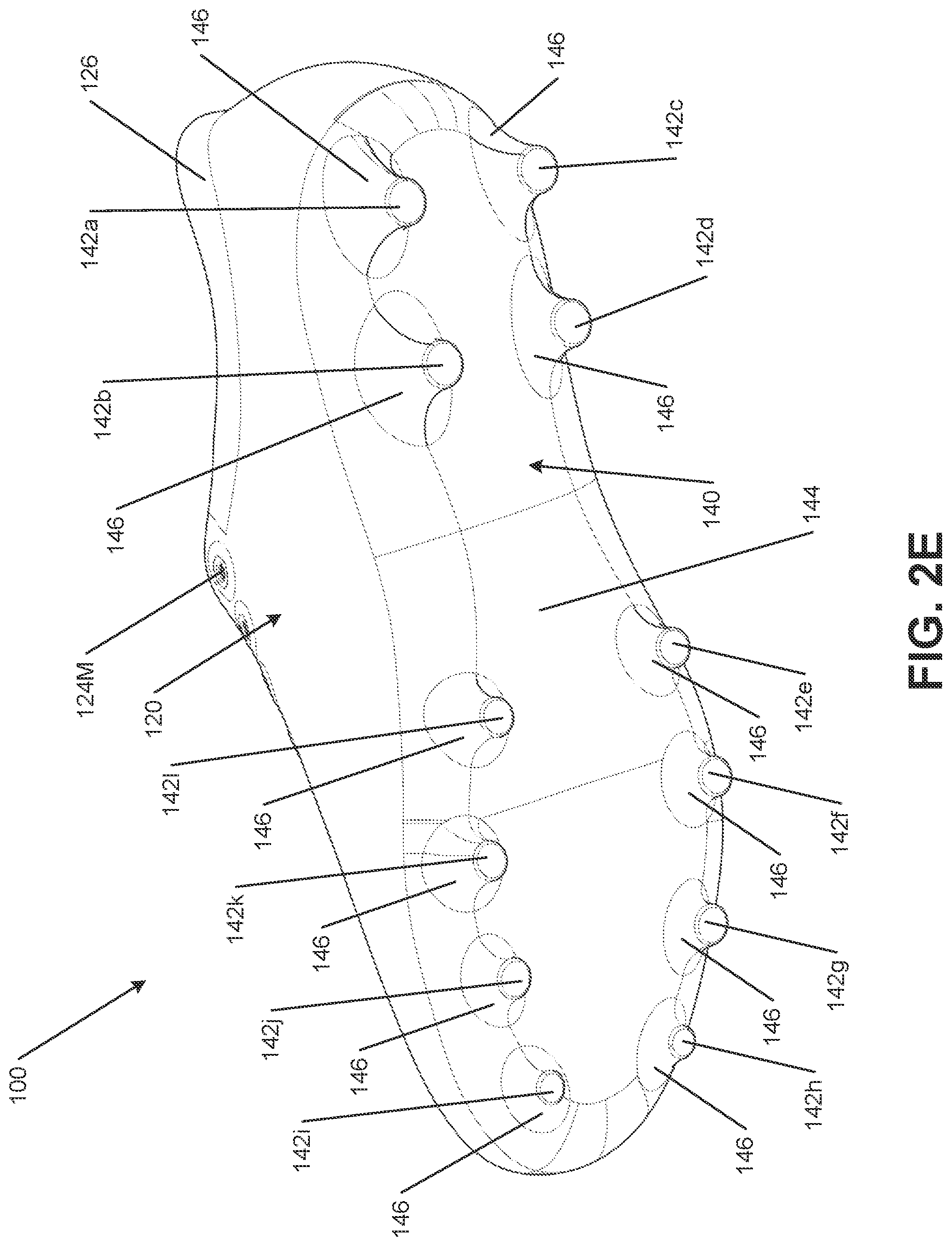 Patent US12302986 Figure 6 – Sole structures and articles of footwear having conformable heel counter structures