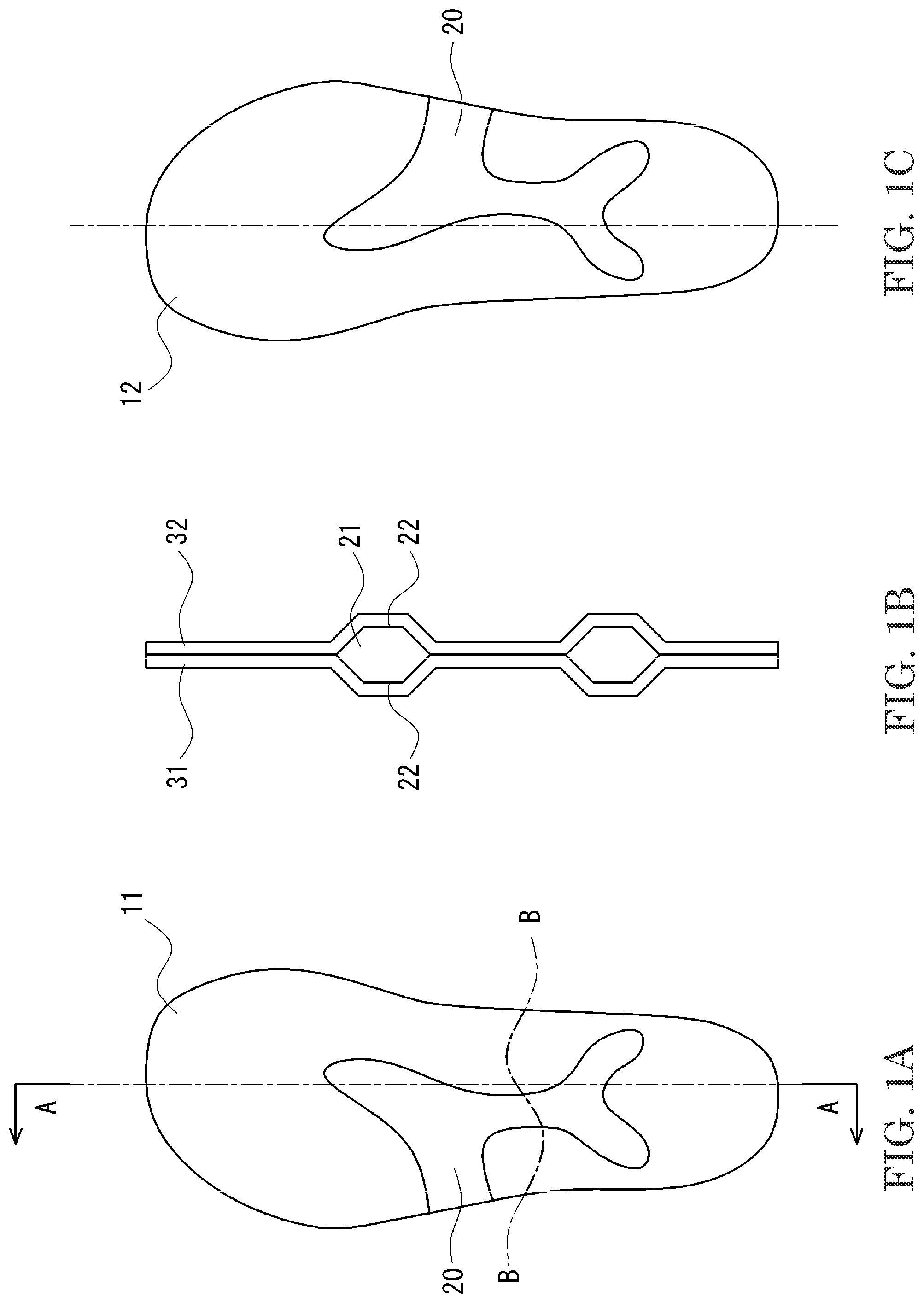 Patent US12302987 — Shoe insole — Figure 1