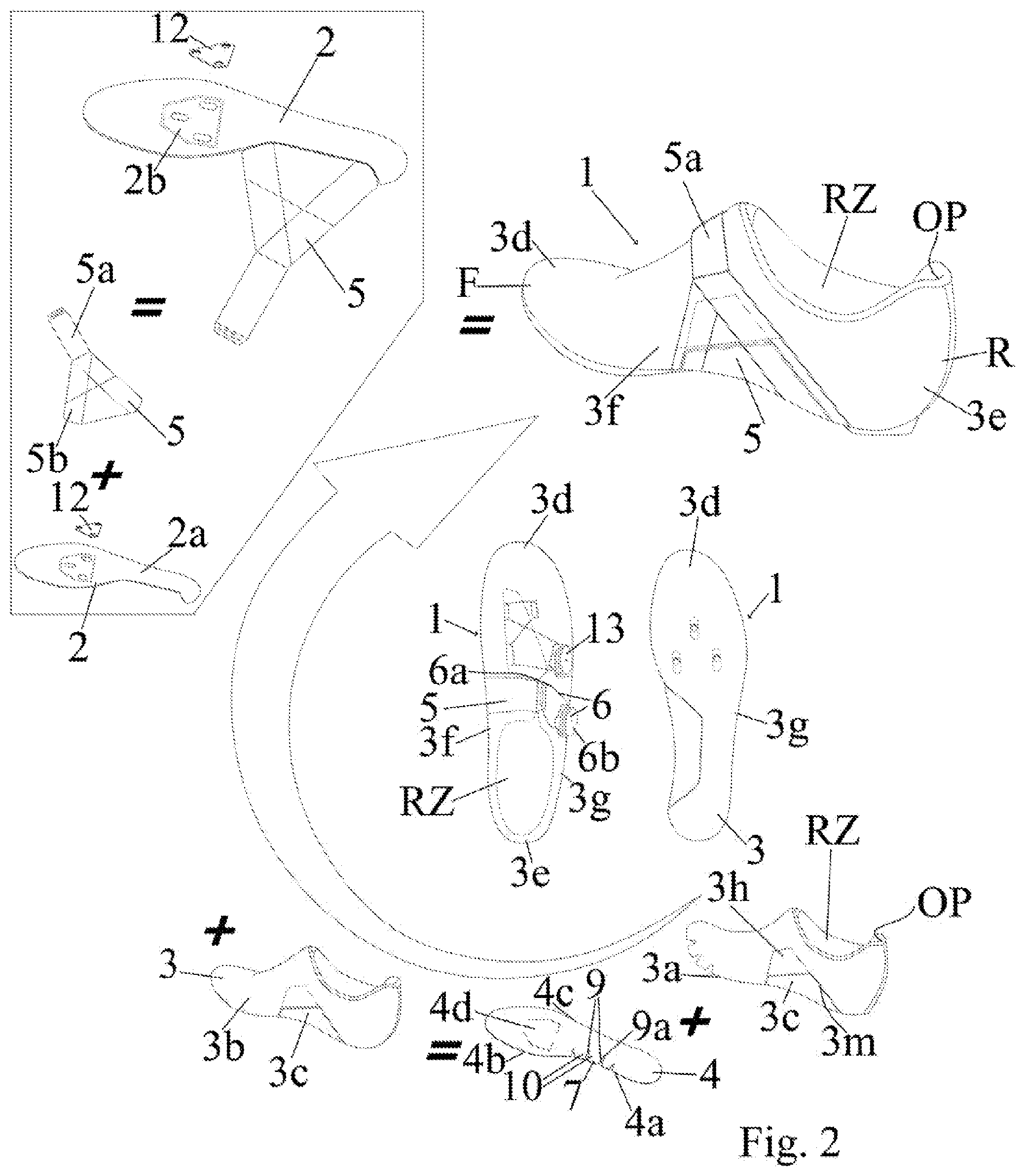 Patent US12302988 Figure 2 – Sports shoe, in particular cycling shoe