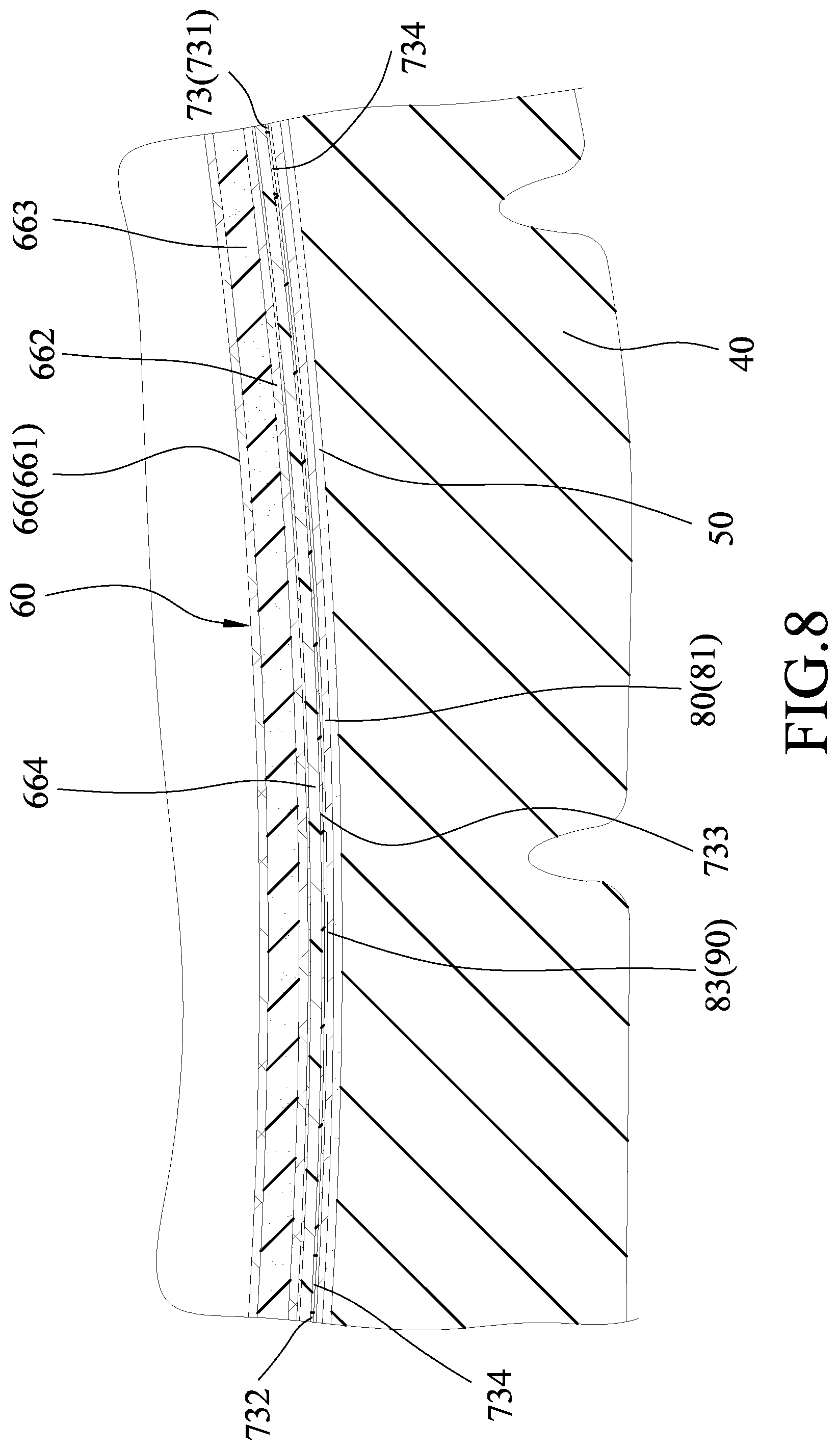 Patent US12302989 Figure 8 – Moisture-permeable waterproof shoe