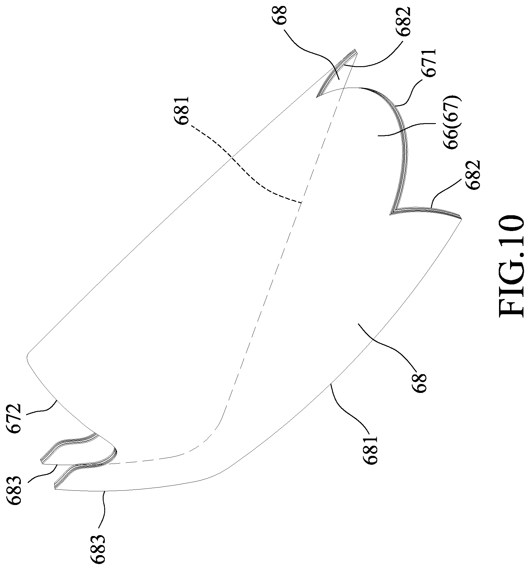 Patent US12302989 Figure 10 – Moisture-permeable waterproof shoe