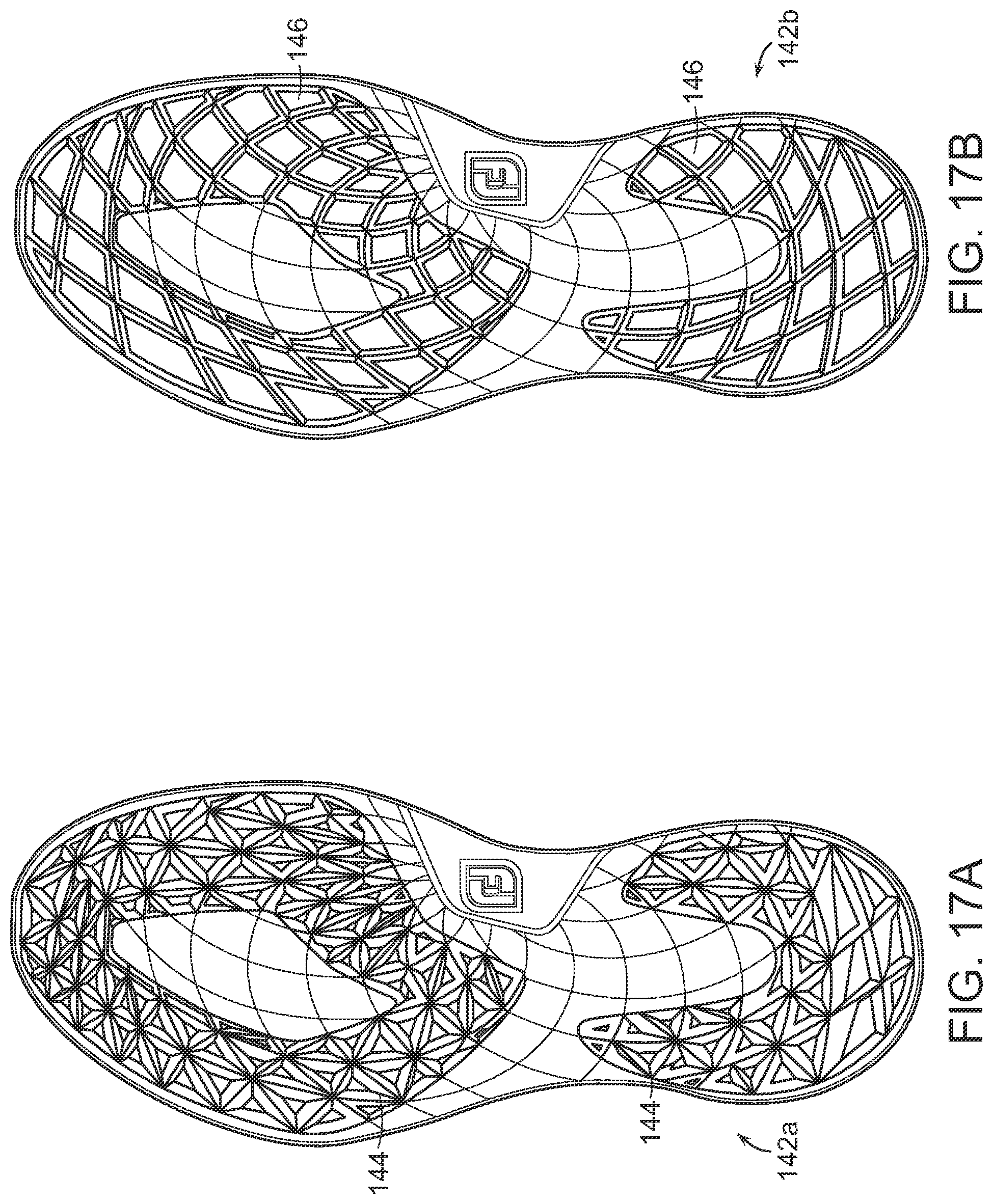 Patent US12302990 Figure 16 – Golf shoe having outsole with multi-surface traction zones