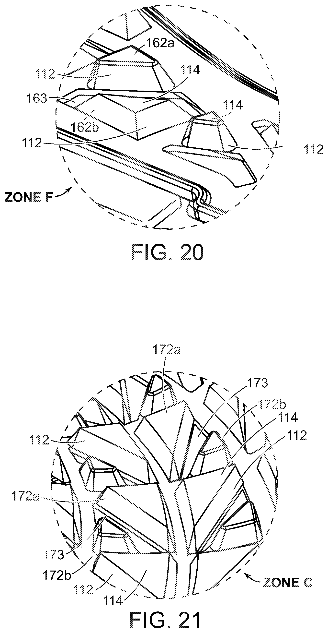 Patent US12302990 Figure 20 – Golf shoe having outsole with multi-surface traction zones