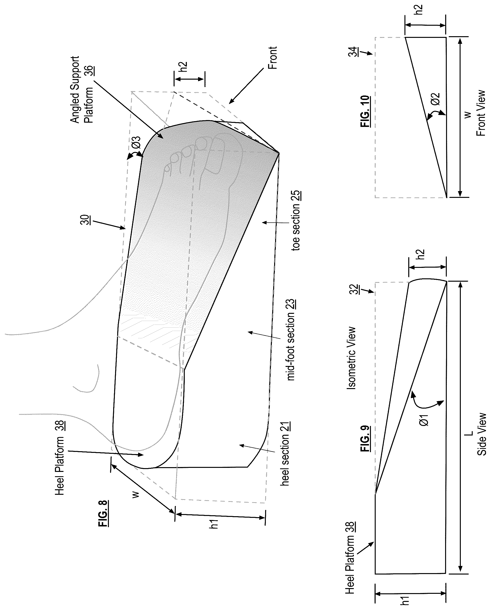 Patent US12302991 Figure 4 – Athletic positioning apparatus and applications thereof