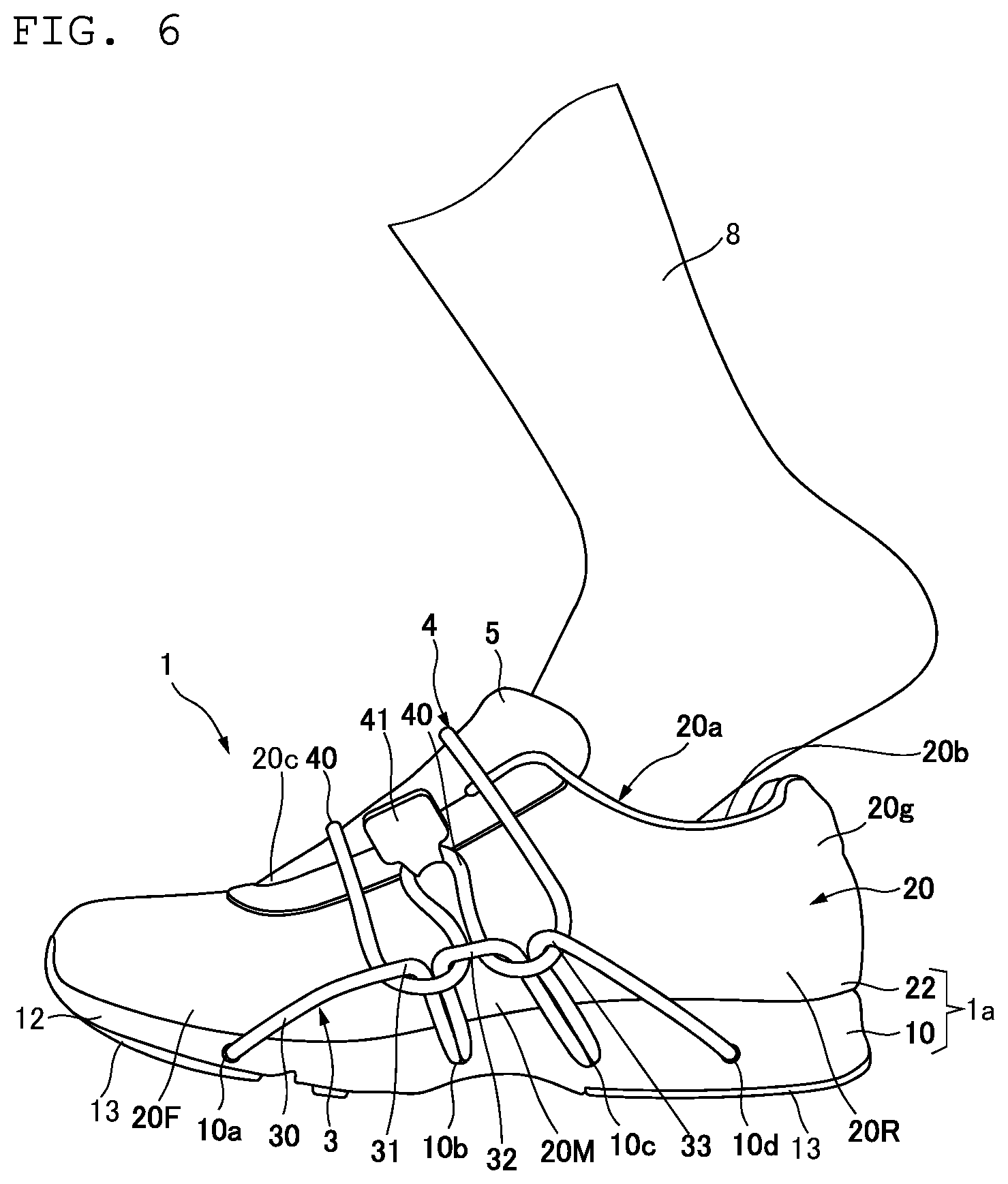 Patent US12302993 Figure 5 – Footwear