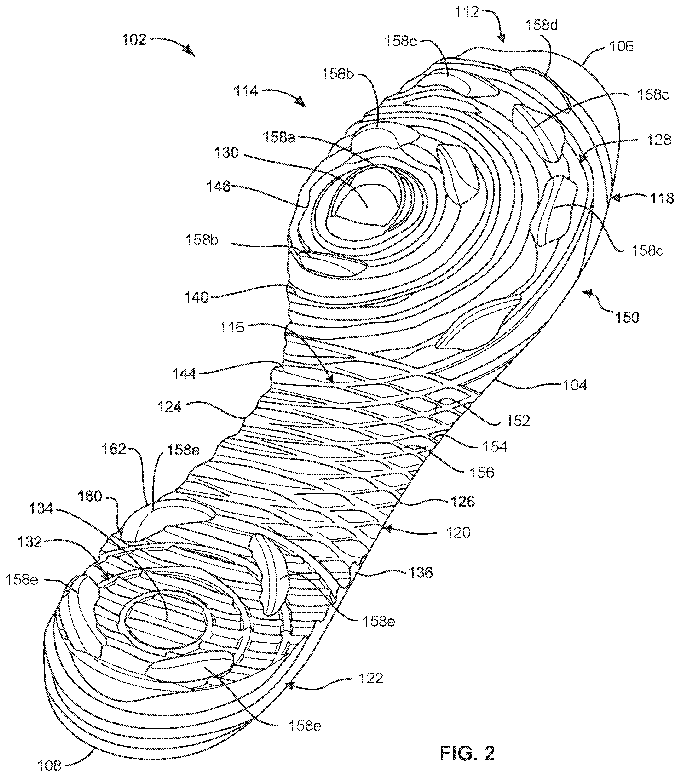 Patent US12302994 Figure 2 – Outsole pattern for an article of footwear