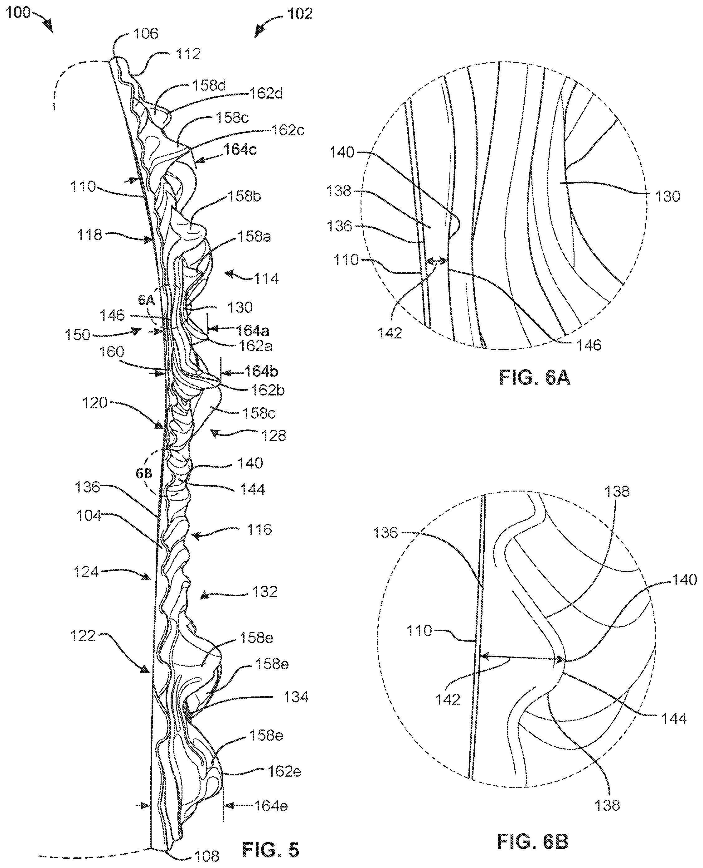 Patent US12302994 Figure 5 – Outsole pattern for an article of footwear