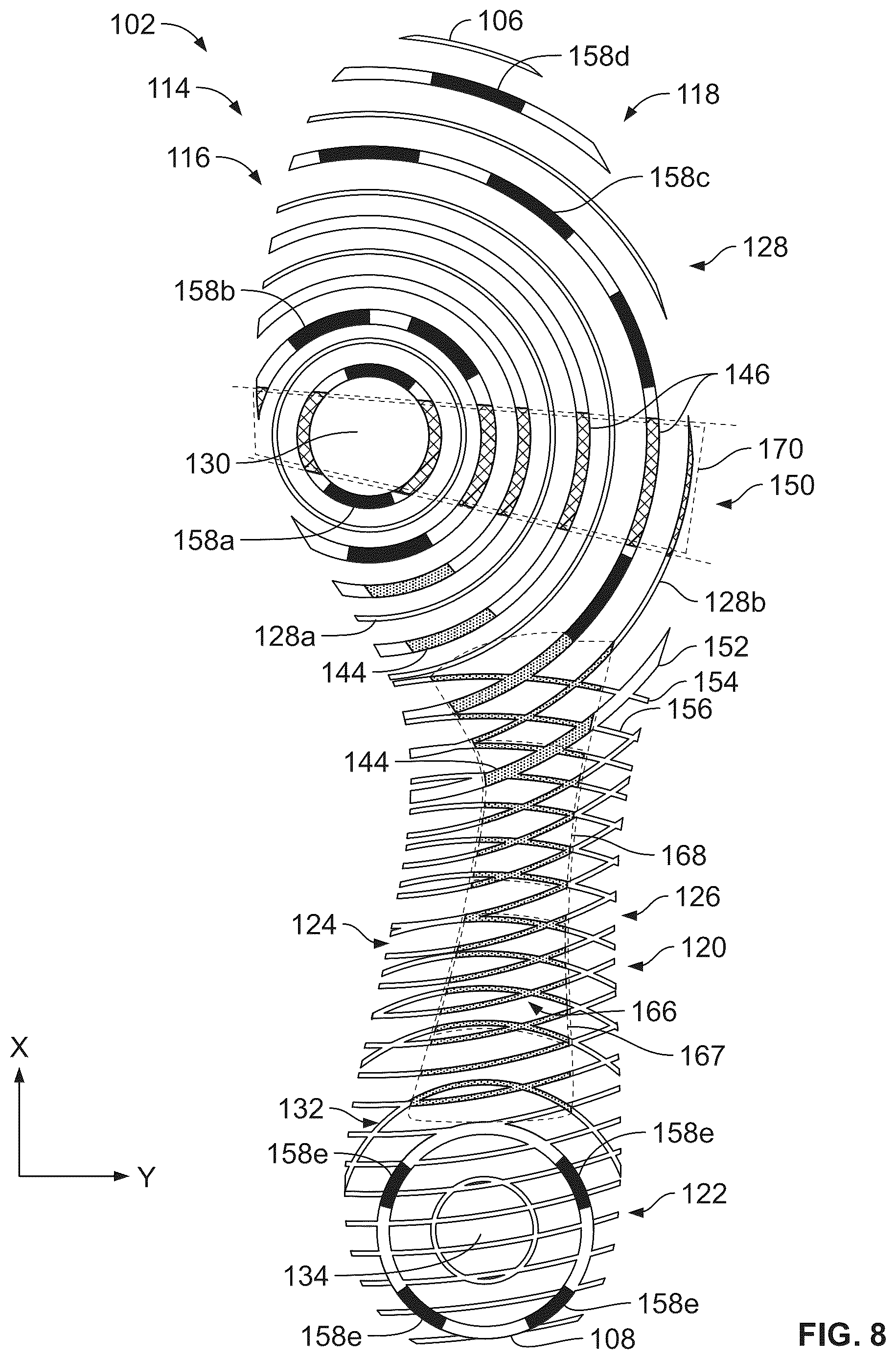 Patent US12302994 Figure 7 – Outsole pattern for an article of footwear