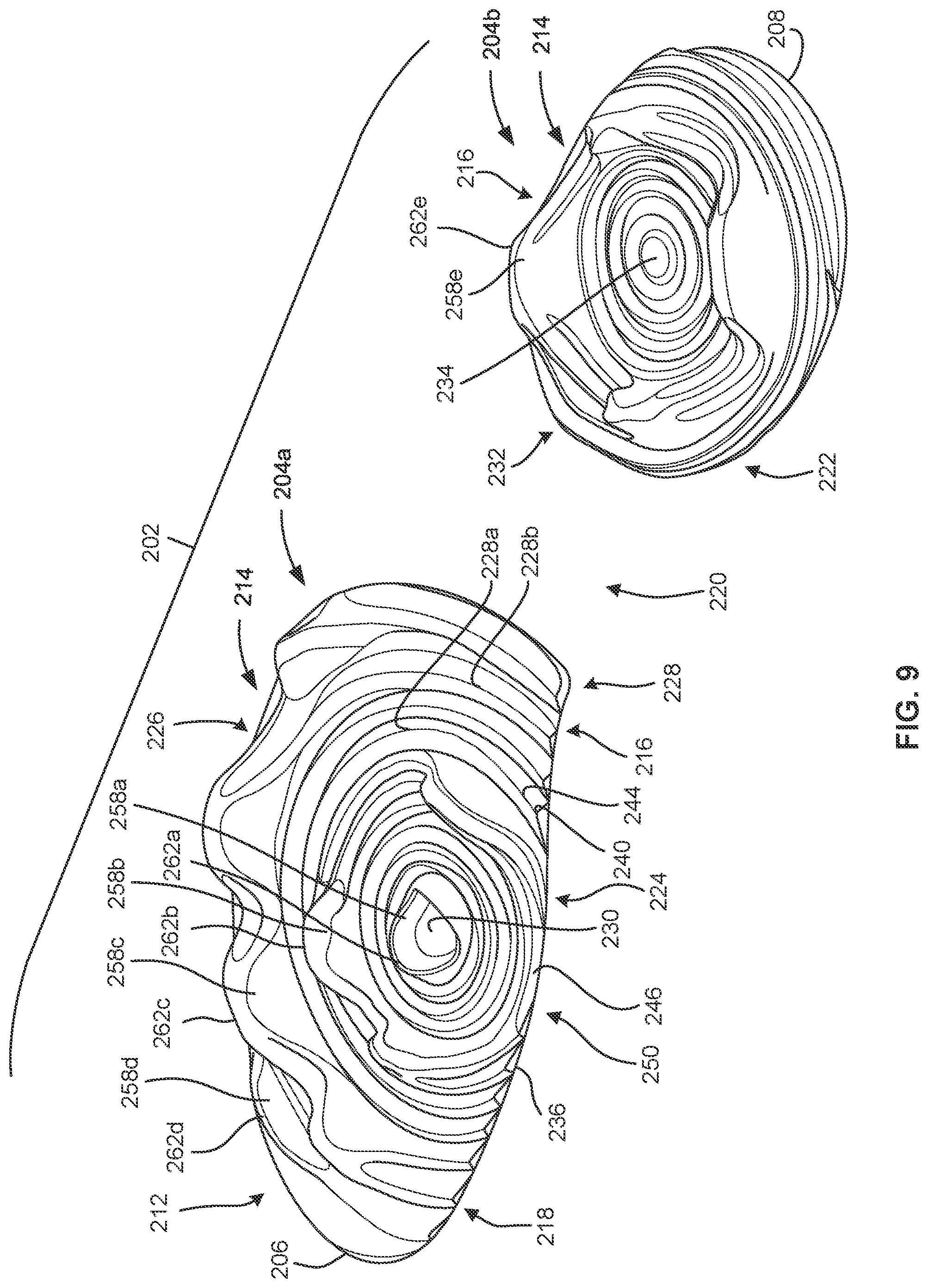 Patent US12302994 Figure 8 – Outsole pattern for an article of footwear