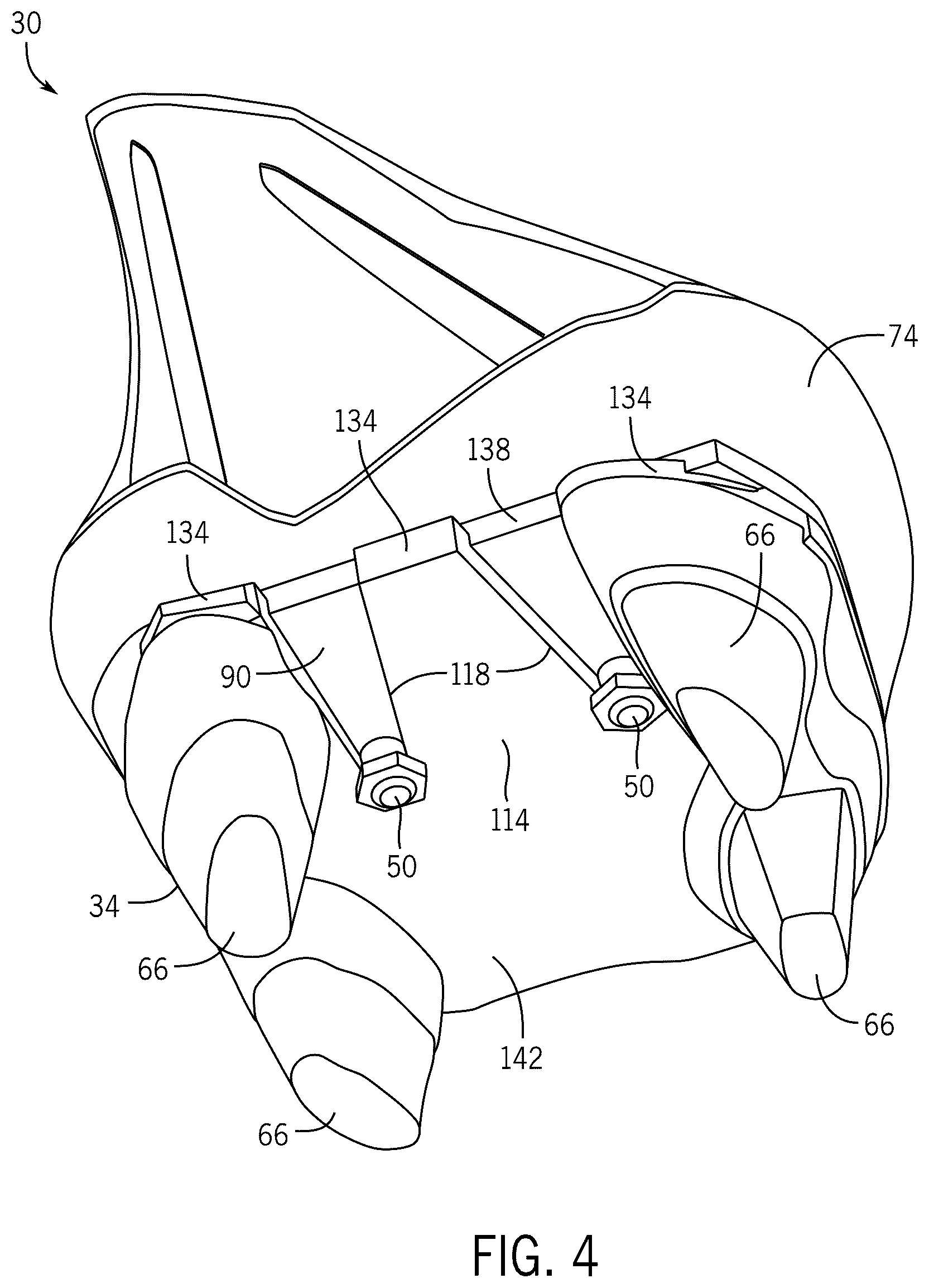 Patent US12302995 Figure 5 – Shoe with breakaway portion to mitigate risk of injury
