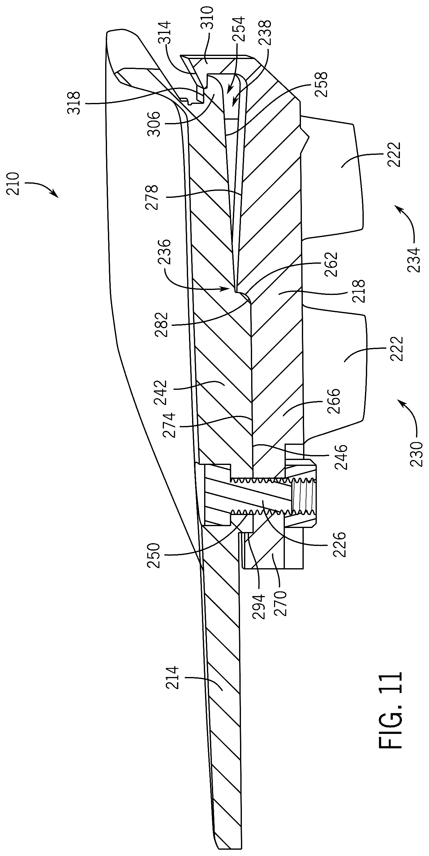 Patent US12302995 Figure 9 – Shoe with breakaway portion to mitigate risk of injury