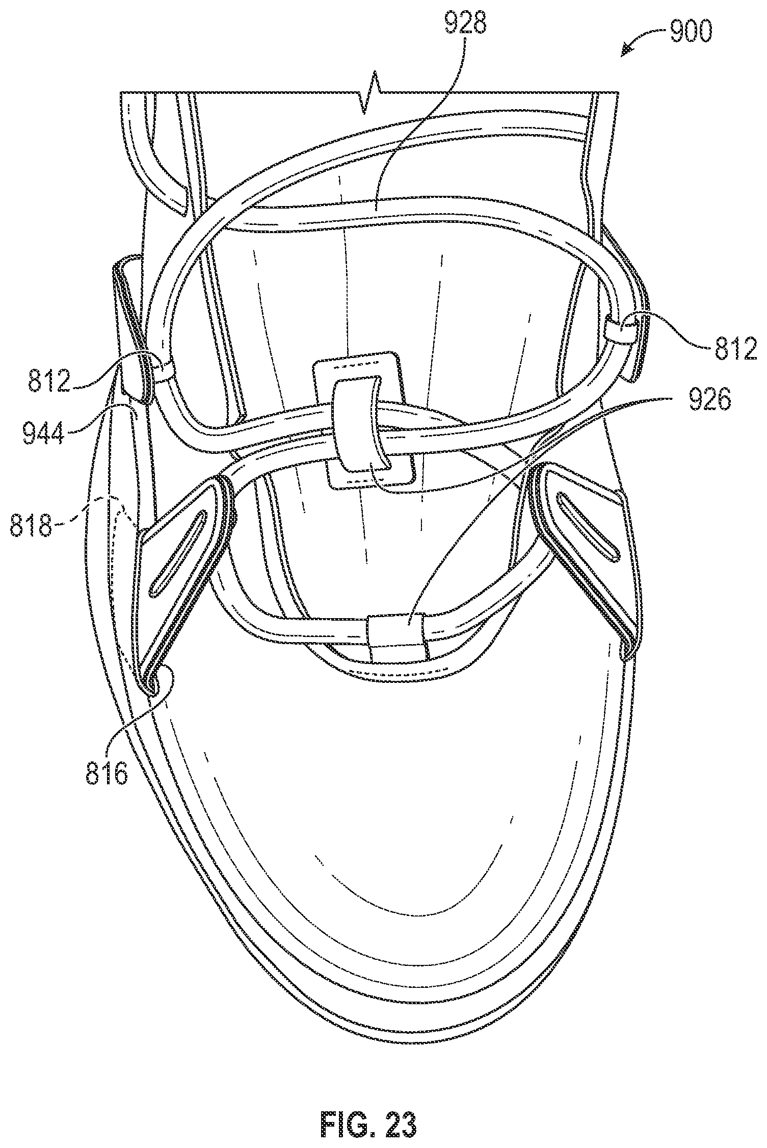 Patent US12302996 Figure 7 – Lace guide for articles of footwear