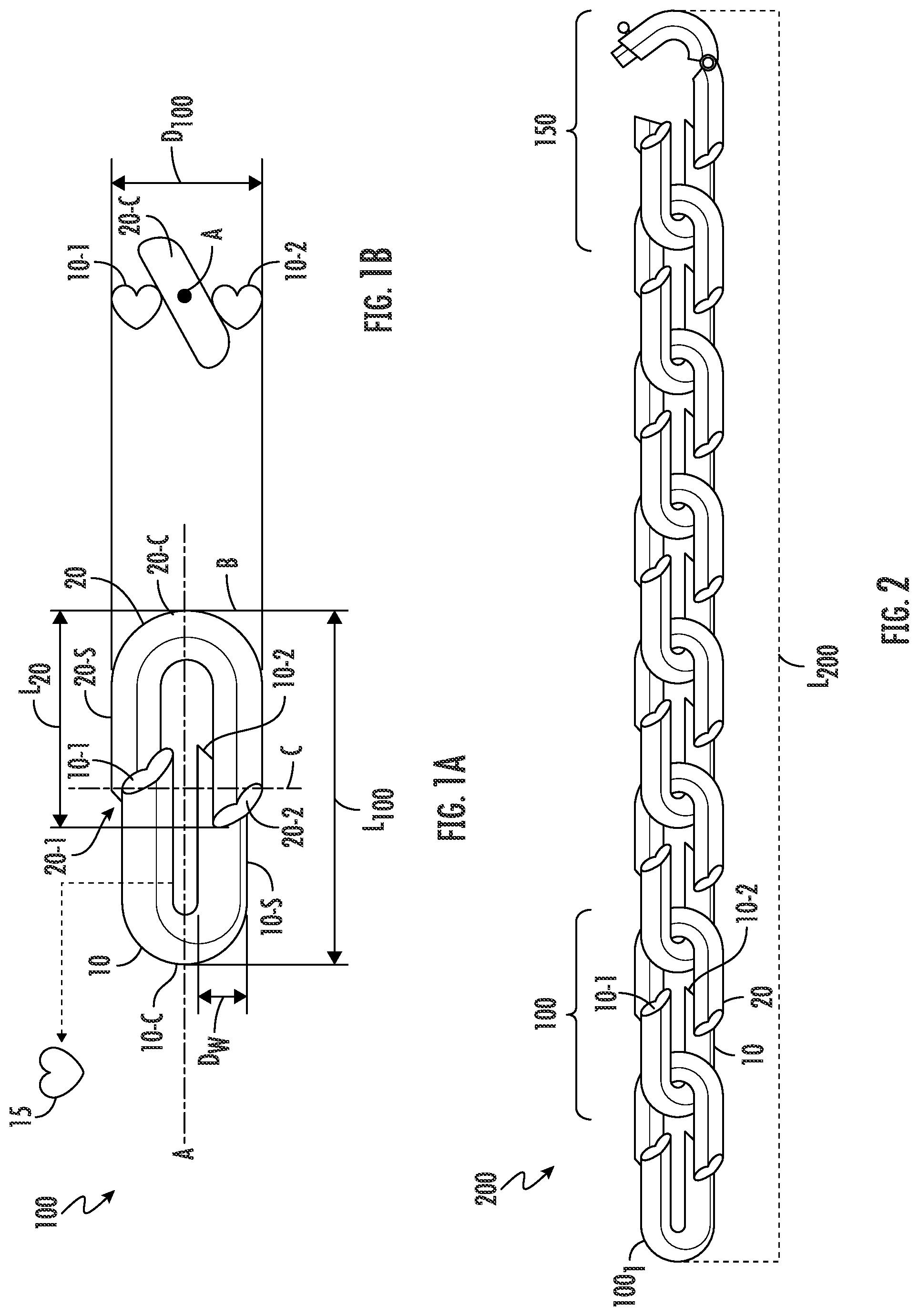 Patent US12302999 Figure 1 – Jewelry link