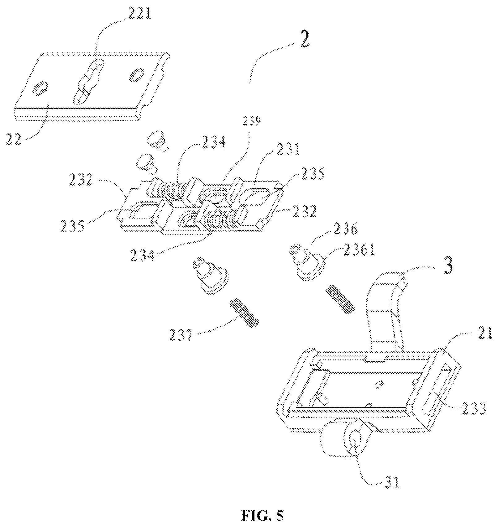 Patent US12303001 Figure 5 – Watch strap buckle with hidden locking device