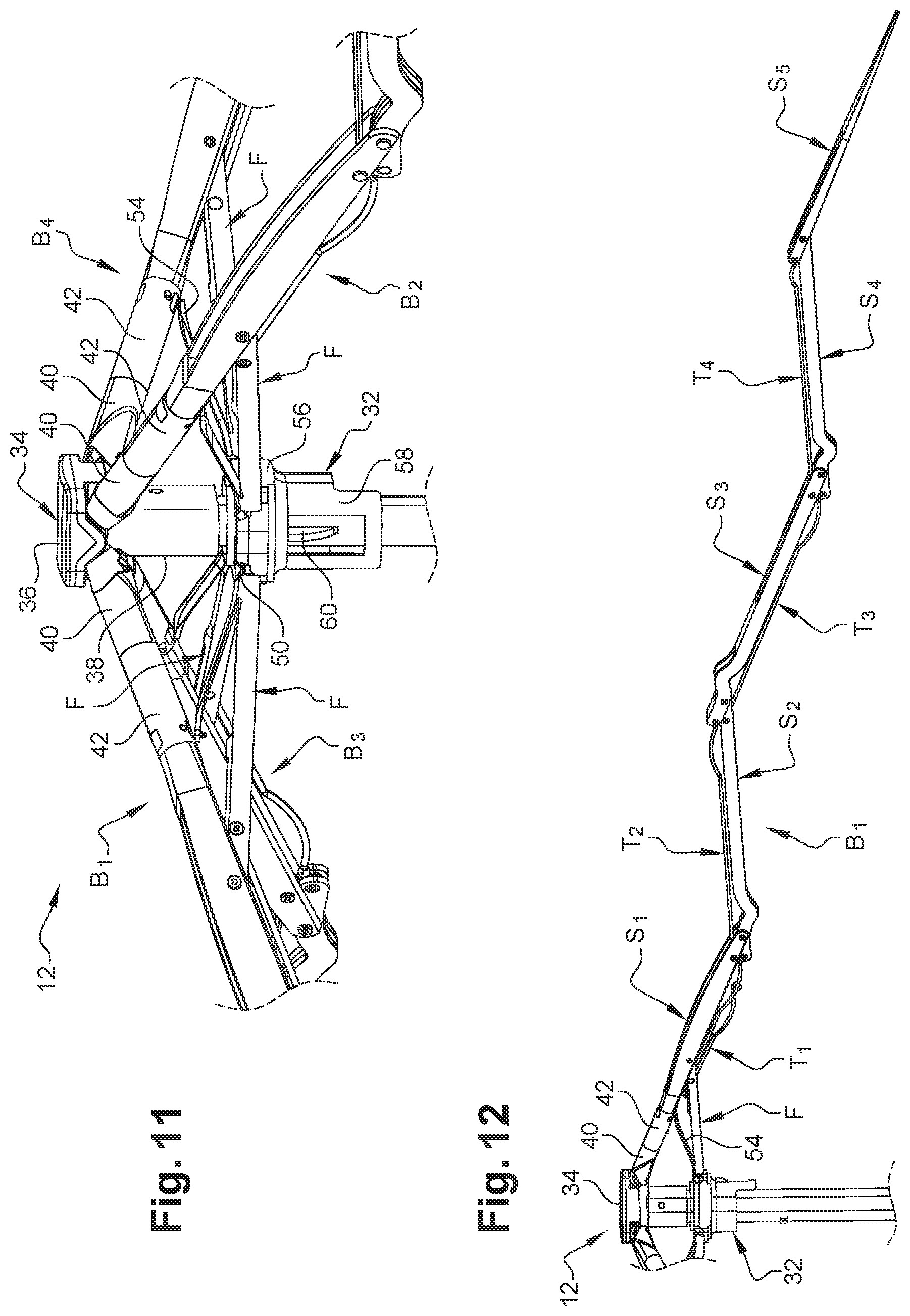 Patent US12303003 Figure 5 – Frame for bad weather and/or sun protection device