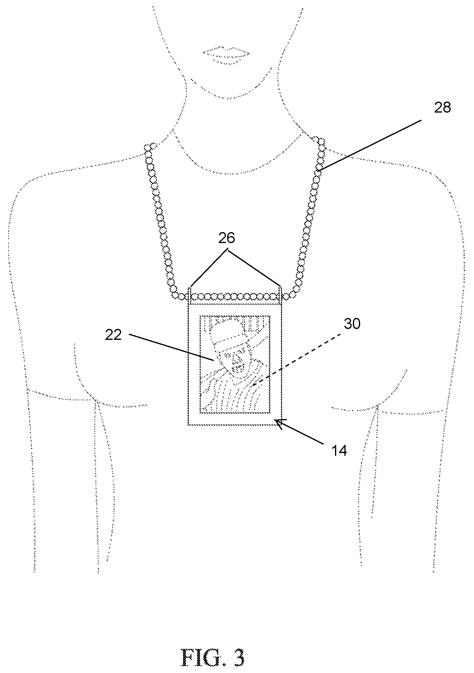 Patent US12303004 Figure 3 – Card clasp for wearing collectible cards