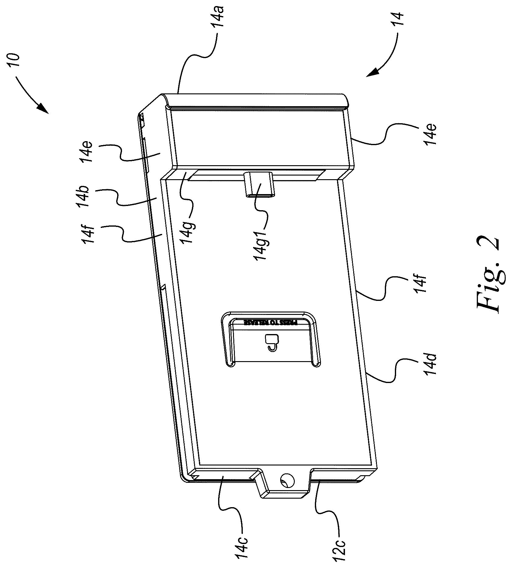 Patent US12303006 Figure 2 – Enhanced portable electronic device case accessory engagement system