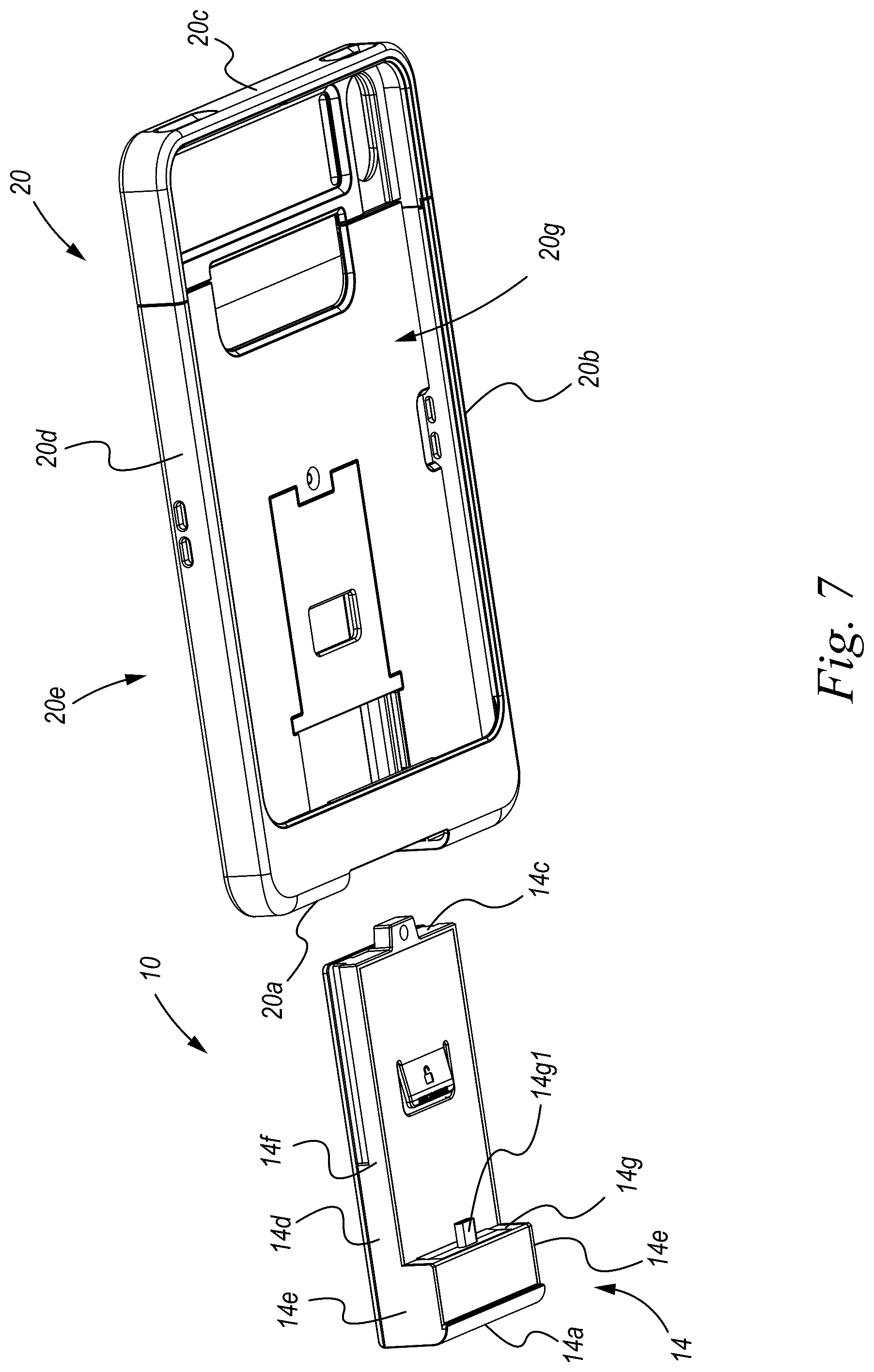 Patent US12303006 Figure 7 – Enhanced portable electronic device case accessory engagement system