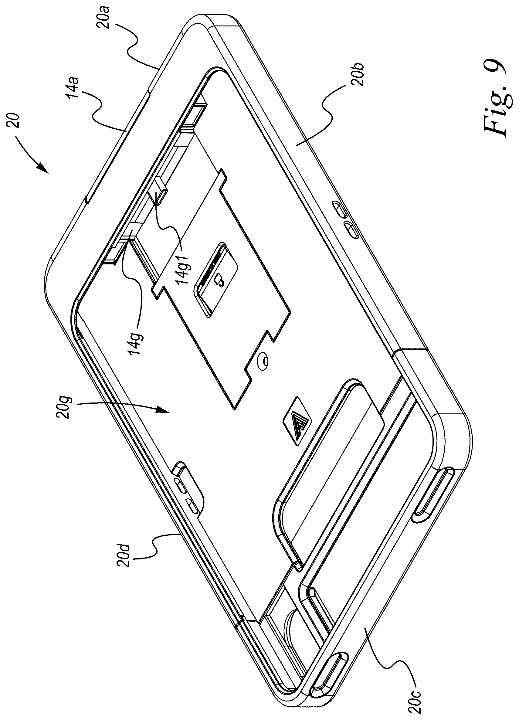 Patent US12303006 Figure 9 – Enhanced portable electronic device case accessory engagement system
