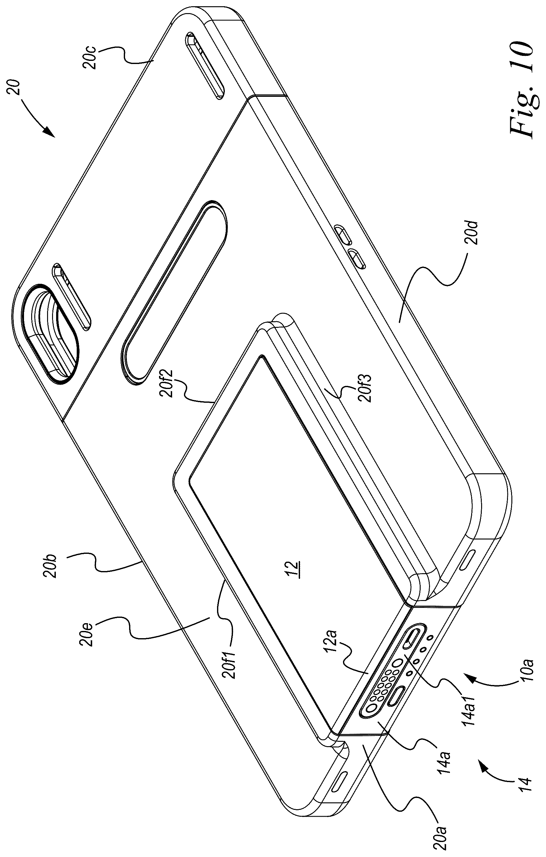 Patent US12303006 Figure 10 – Enhanced portable electronic device case accessory engagement system