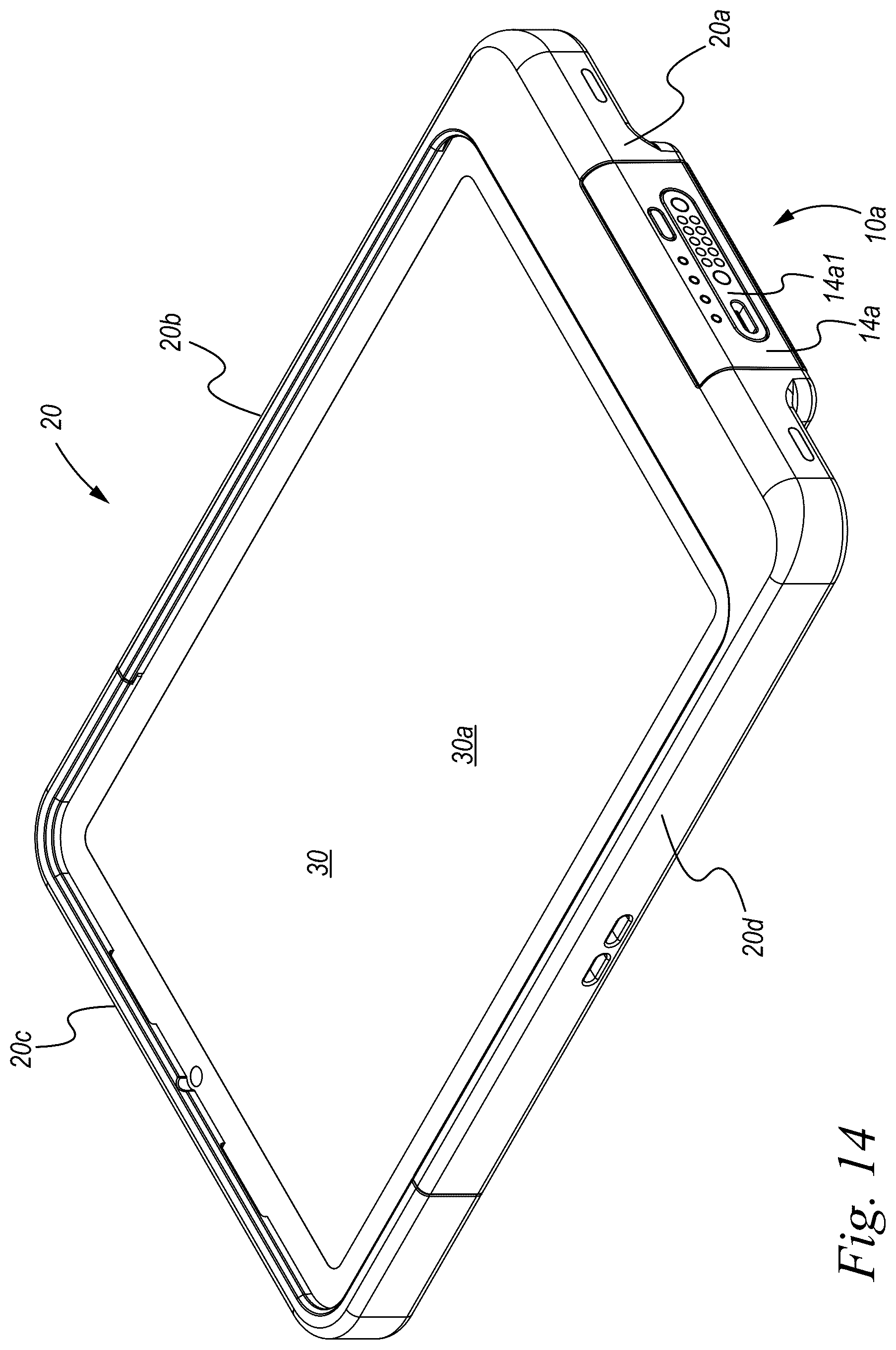 Patent US12303006 Figure 14 – Enhanced portable electronic device case accessory engagement system