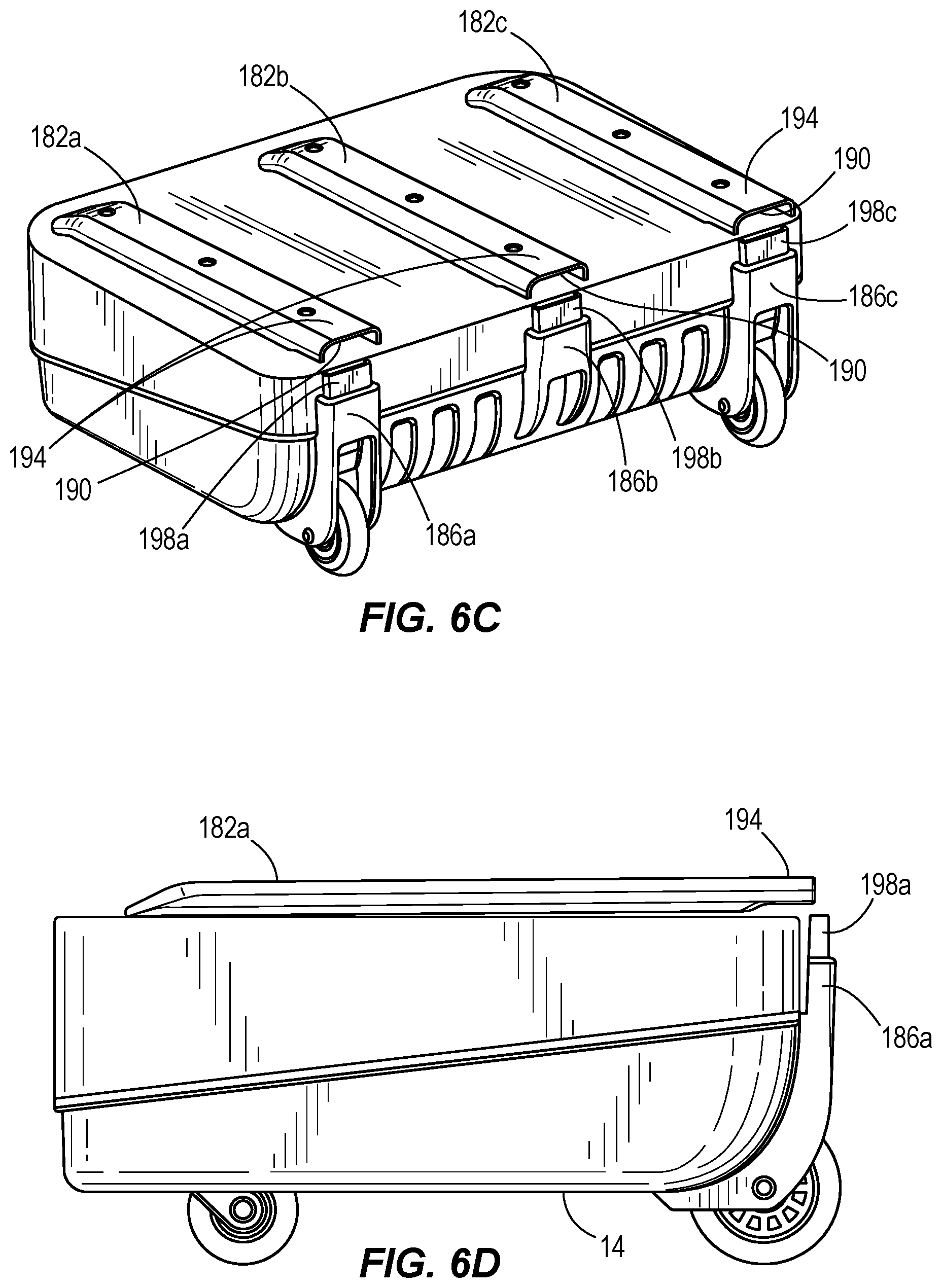 Patent US12303007 Figure 9 – Rolling collapsible travel luggage