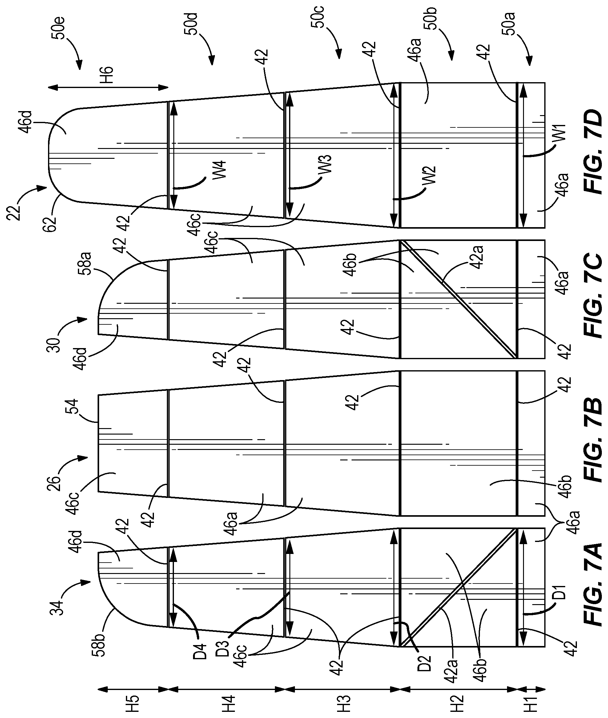 Patent US12303007 Figure 10 – Rolling collapsible travel luggage