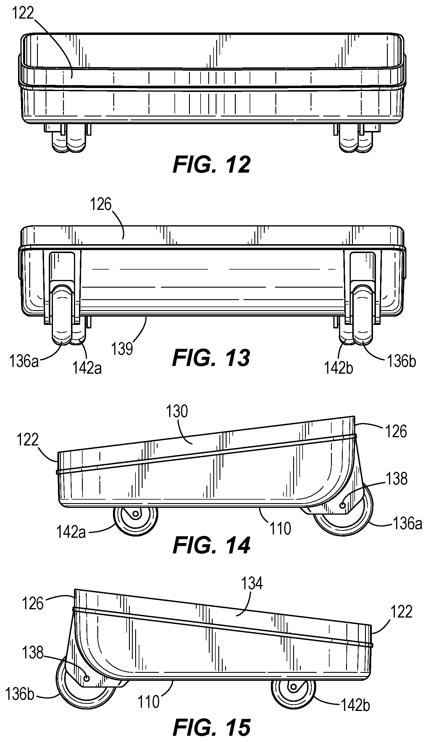 Patent US12303007 Figure 13 – Rolling collapsible travel luggage
