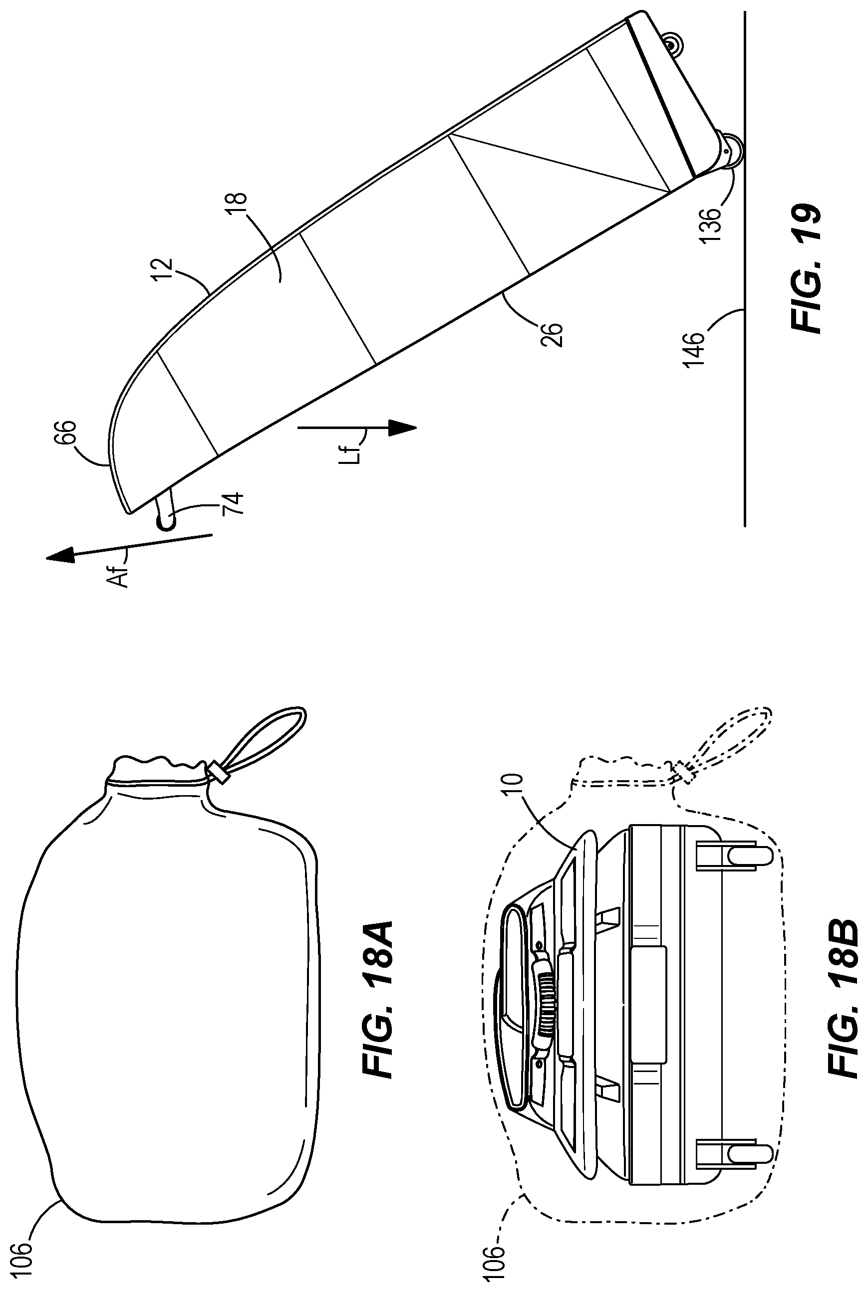 Patent US12303007 Figure 15 – Rolling collapsible travel luggage