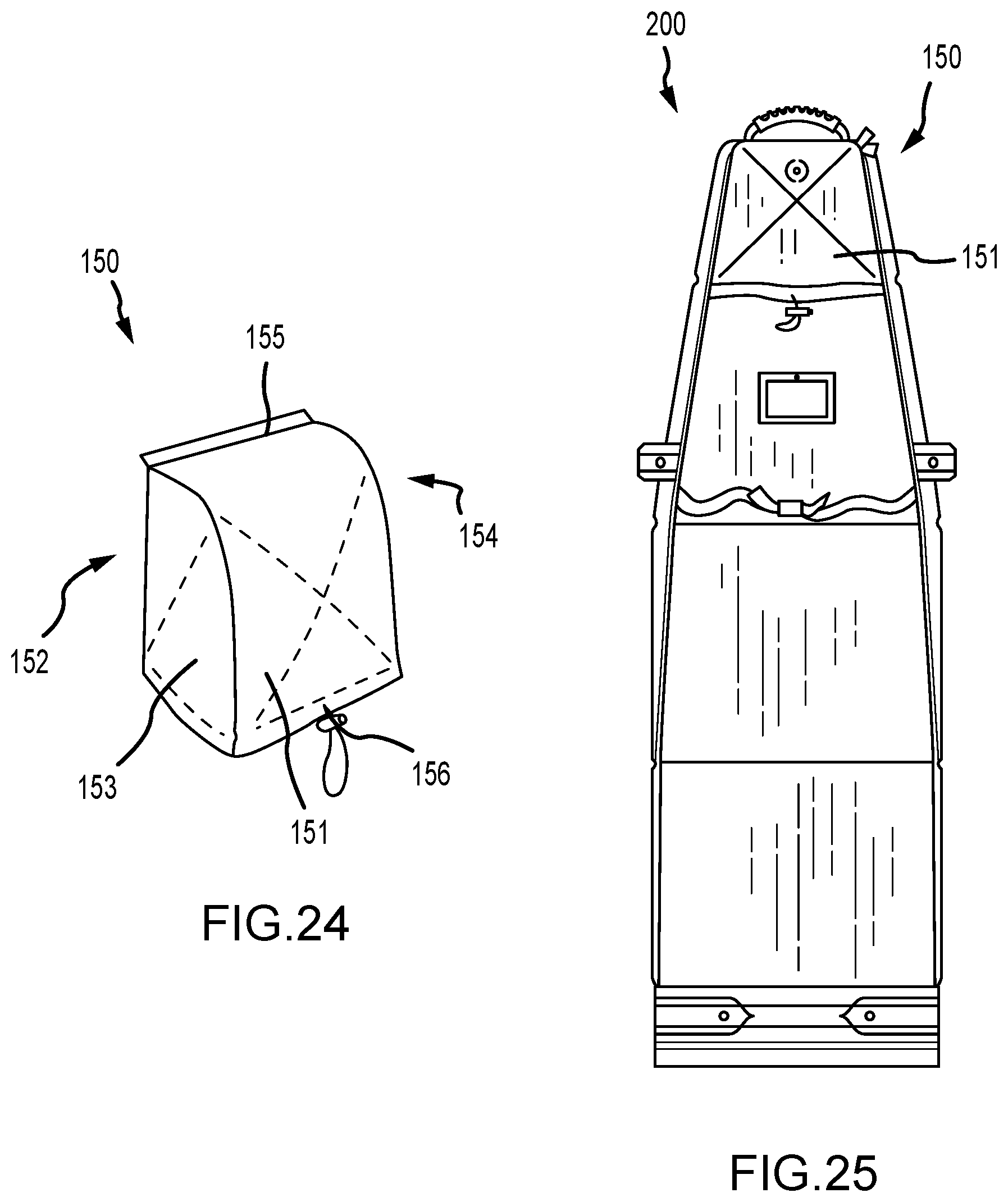 Patent US12303007 Figure 18 – Rolling collapsible travel luggage