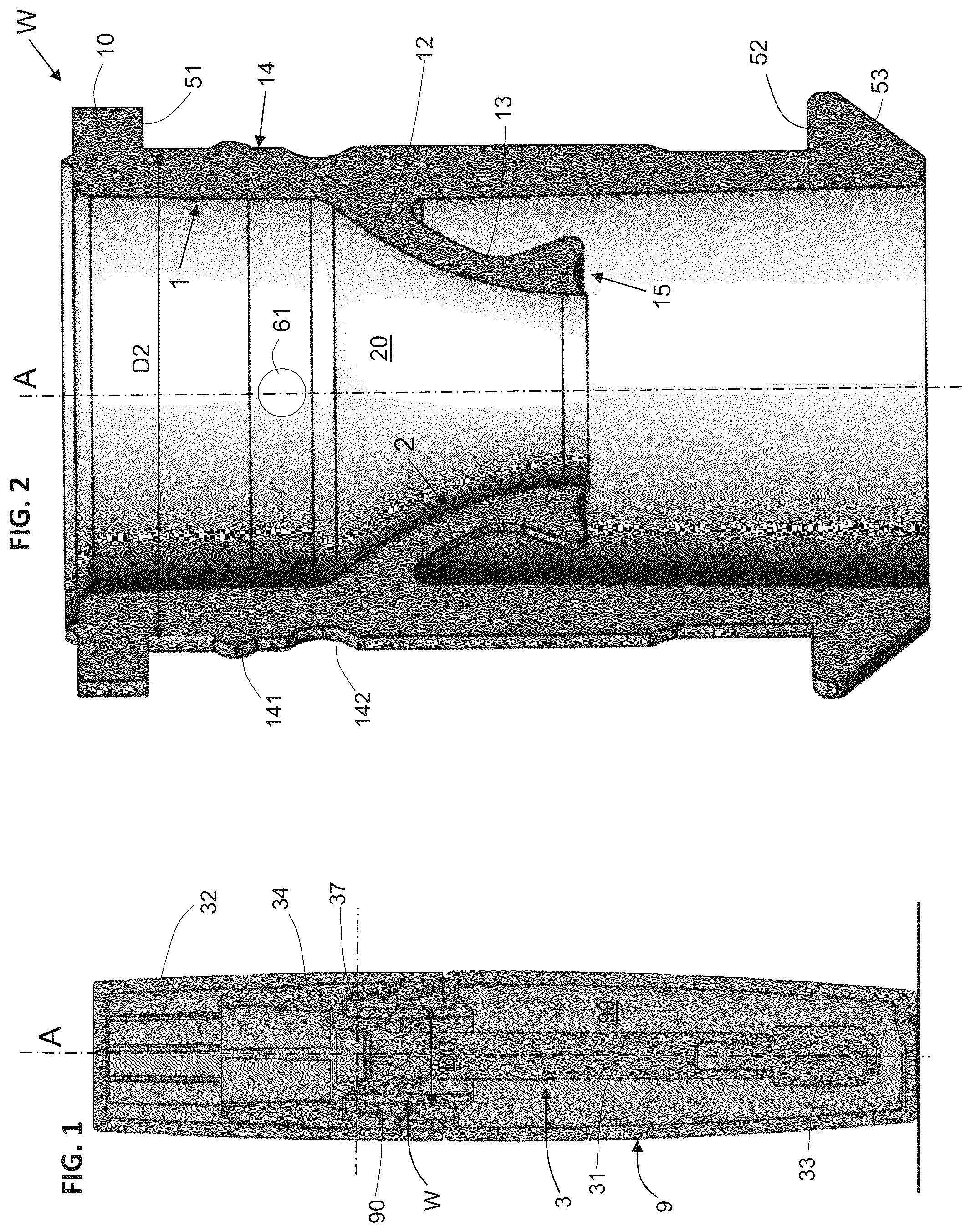 Patent US12303009 Figure 1 – Wiping device for cosmetic product applicator
