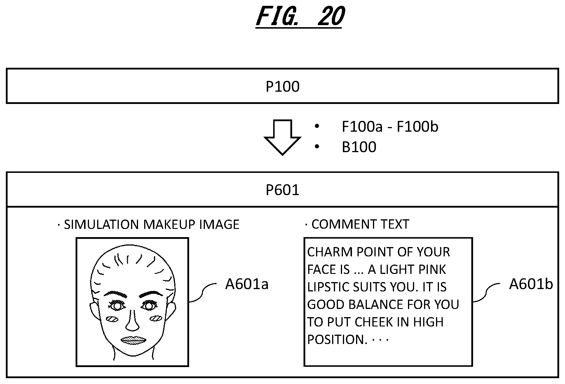 Patent US12303010 Figure 20 – Information processing apparatus and computer program for decorating target images