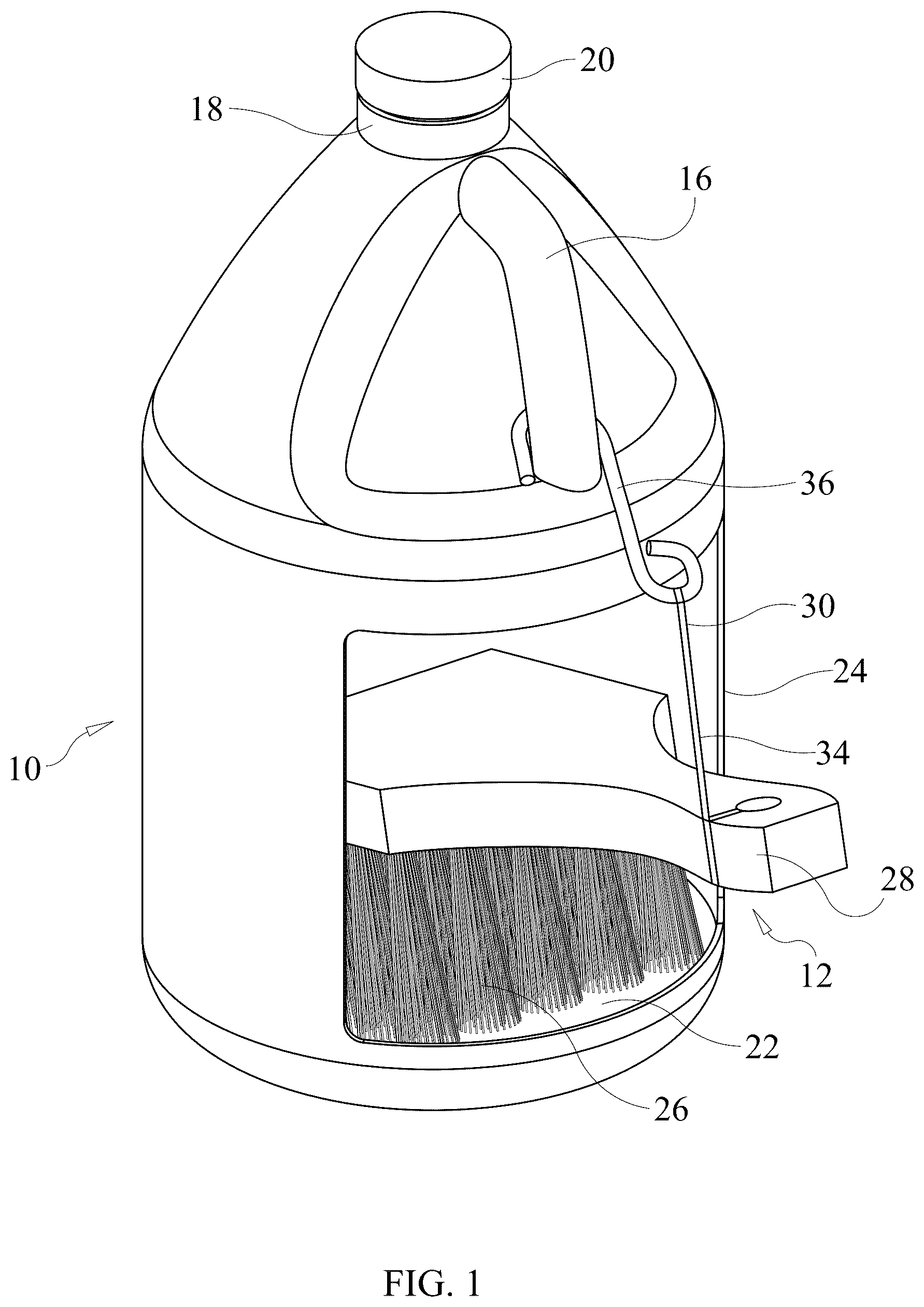 Patent US12303015 Figure 1 – Portable coating applicator kit