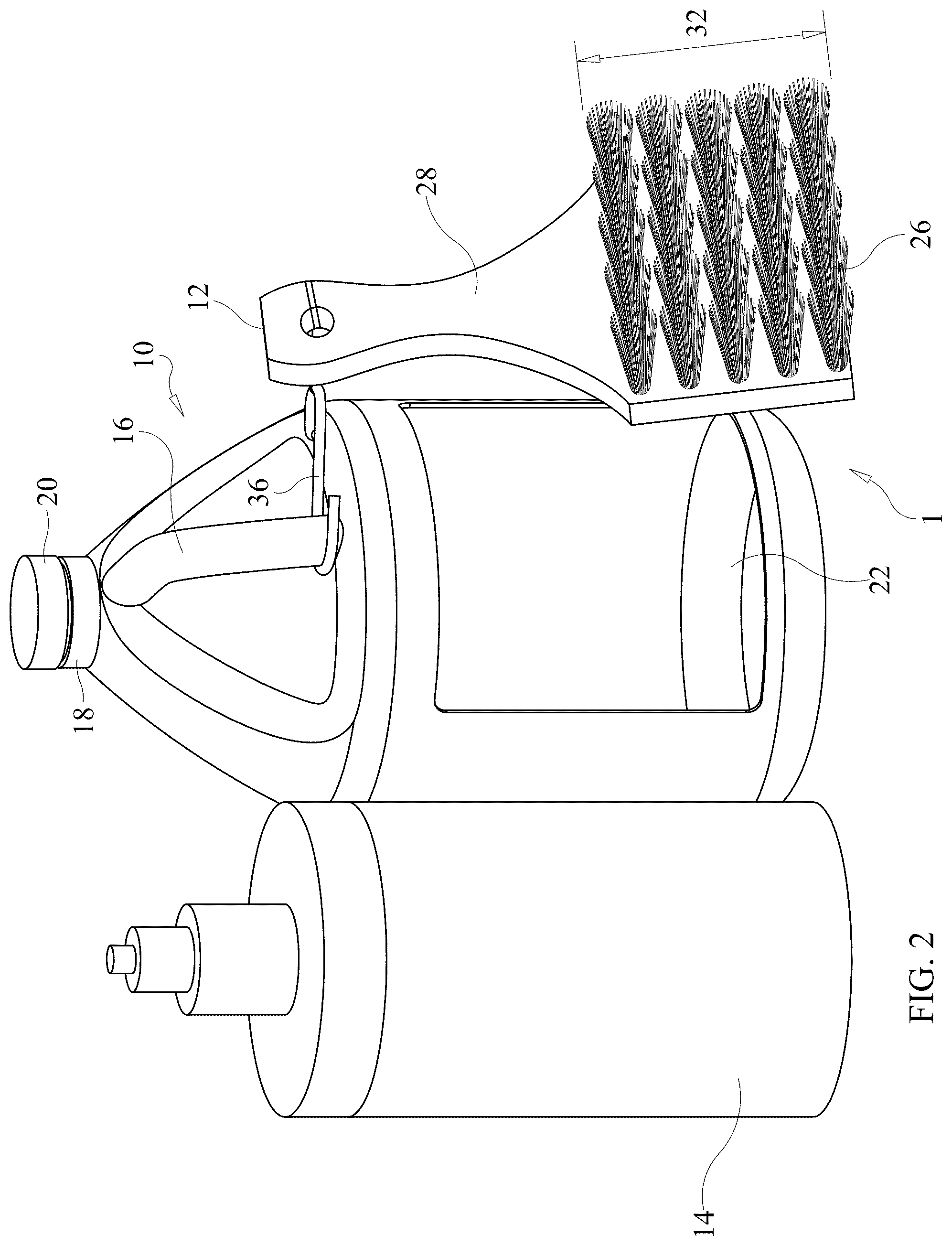 Patent US12303015 Figure 2 – Portable coating applicator kit