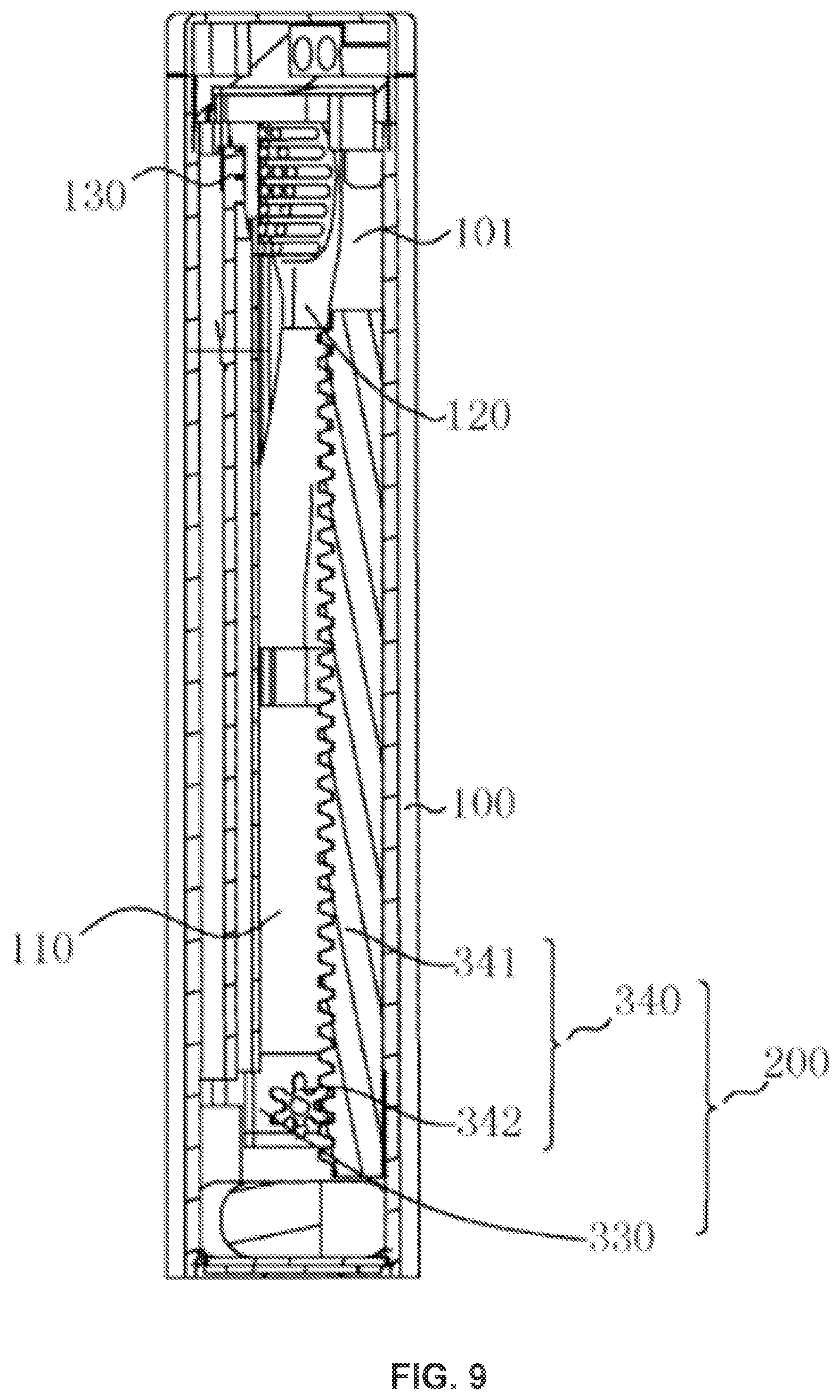 Patent US12303016 Figure 9 – Disinfection device and toothbrush