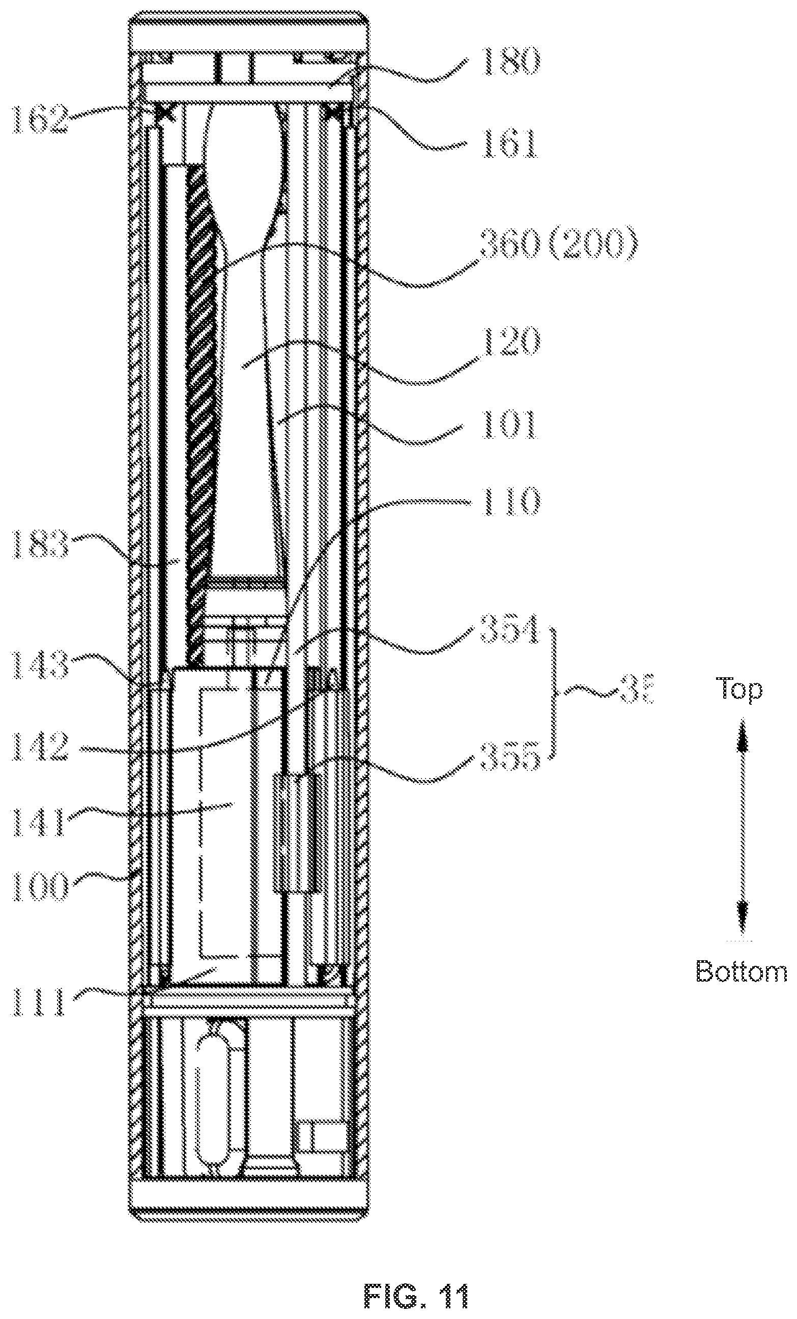 Patent US12303016 Figure 11 – Disinfection device and toothbrush